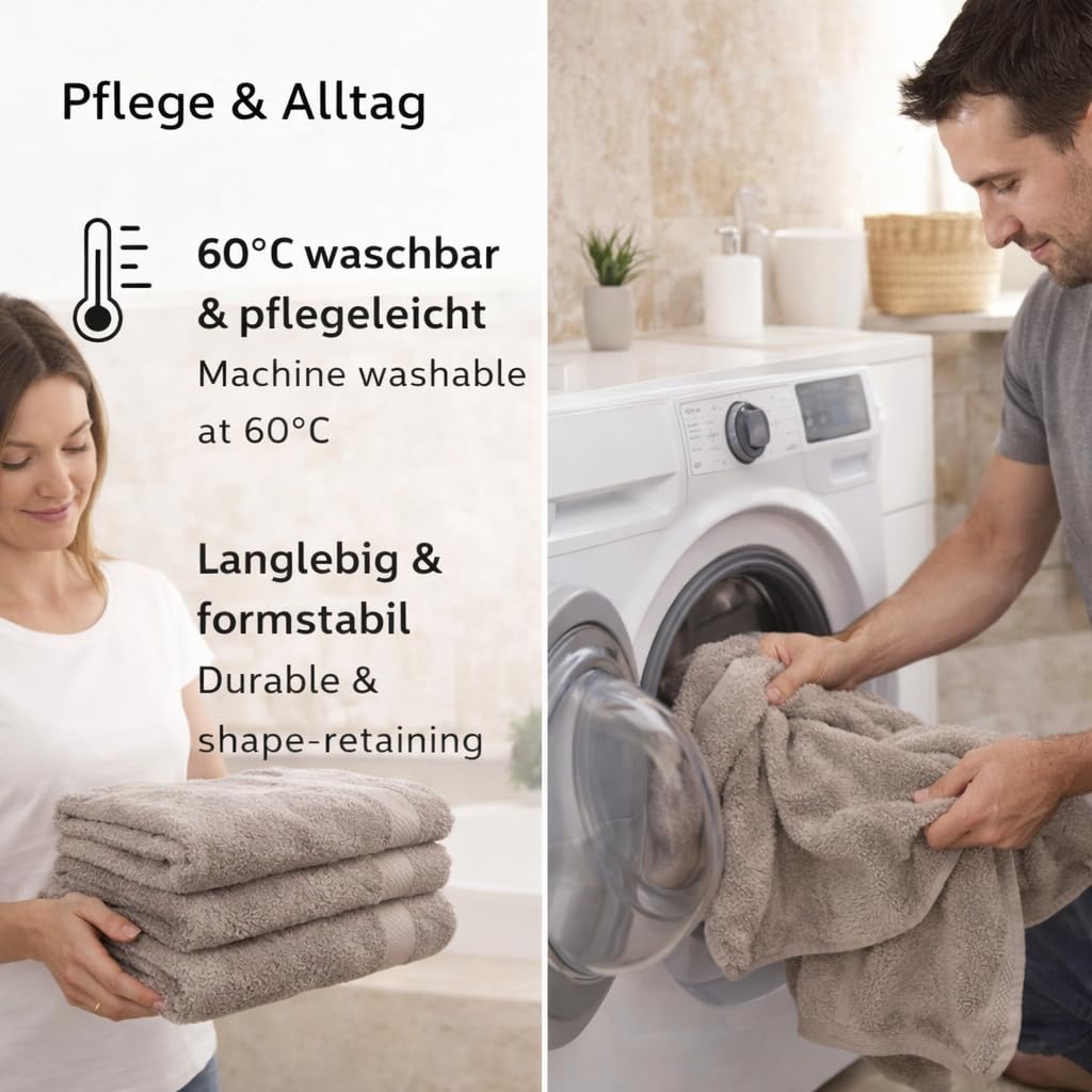 Betz Toalla de baño XXL Palermo 100% algodón 100x200 cm Color Gris Piedra