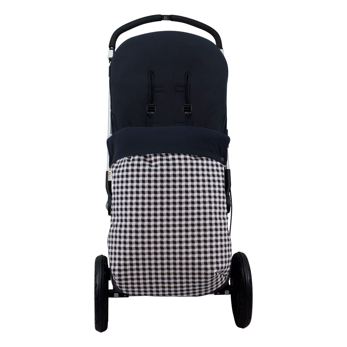 JYOKO KIDS Saco Universal para Cochecito, Sacos de Abrigo para Carritos, Saco Invierno Silla Paseo, Saco de Silla de Bebe con Cremallera Desmontable, Antimanchas (VICHY, ALGODON)