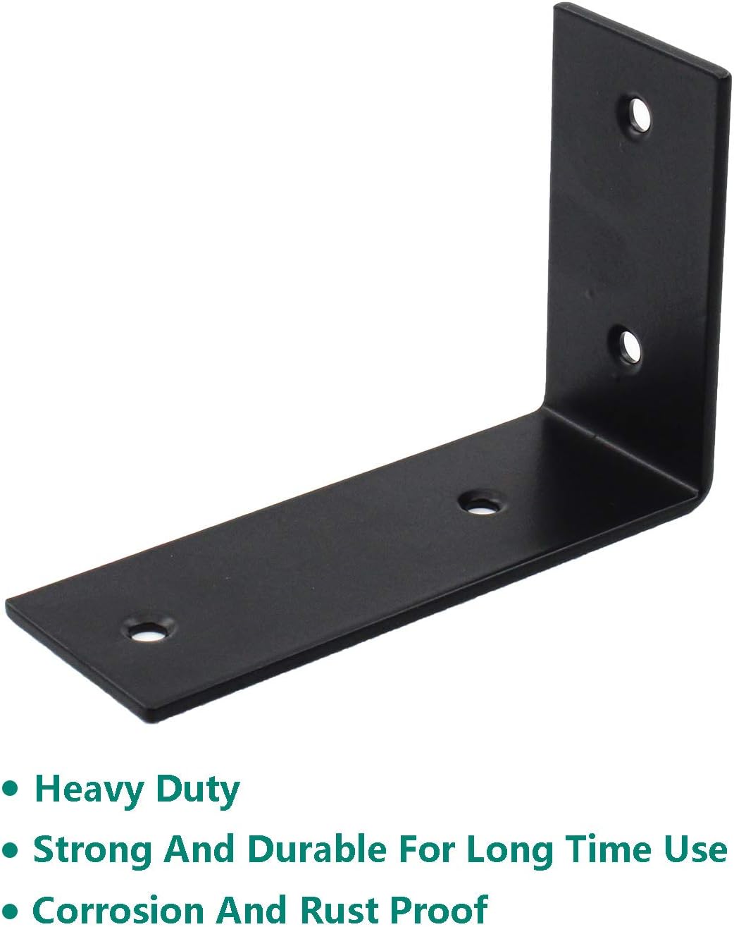 4 Pack Corner Bracket Shelf Bracket,ULIFESTAR Heavy Duty Stainless Steel L Bracket Corner Brace,Right Joint Angle Brackets Floating Shelf Bracket Support Hardware for Wood 125x85x3mm/4.92x3.35x0.12''
