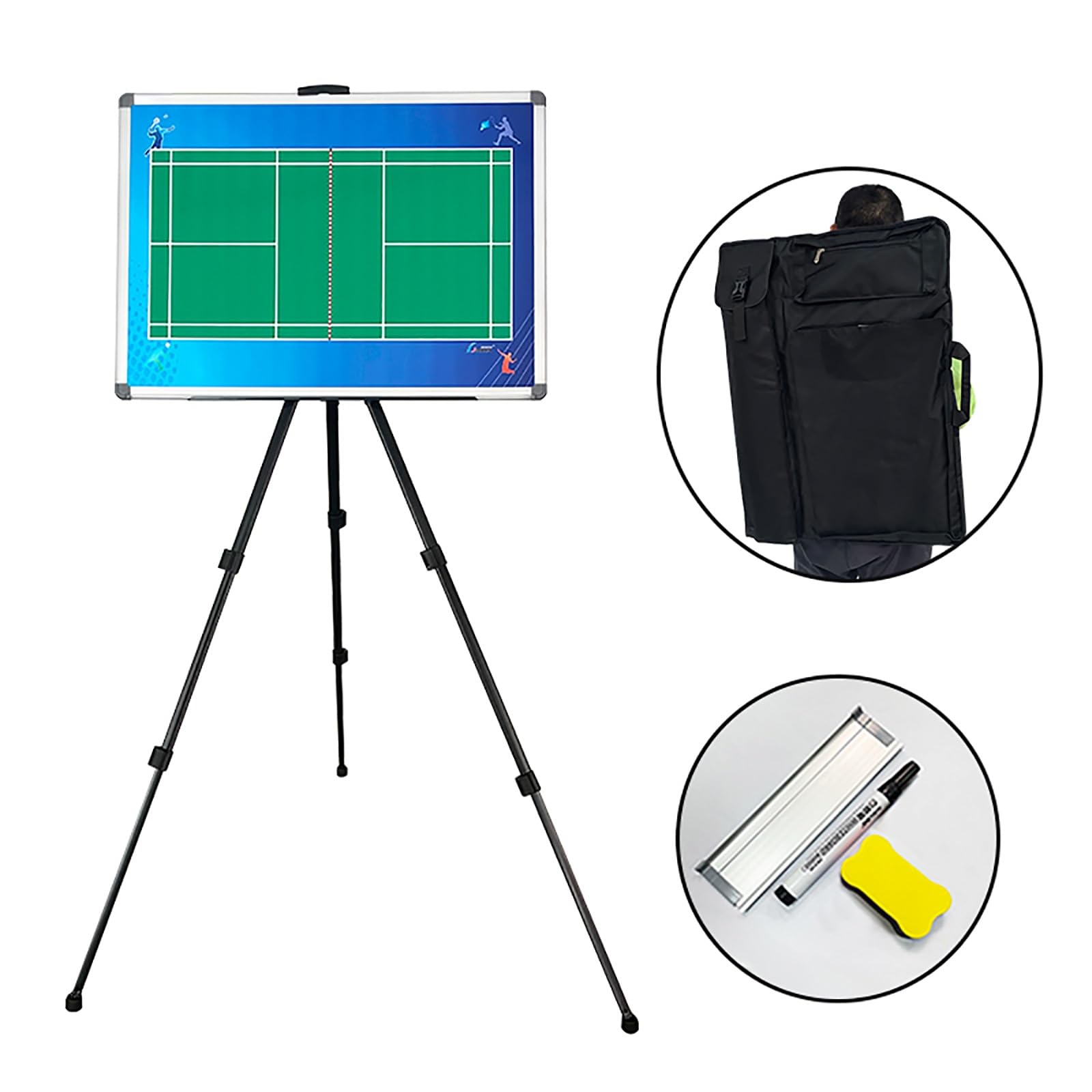Dwustronna konstrukcja ze statywem i torbą do przechowywania(1)