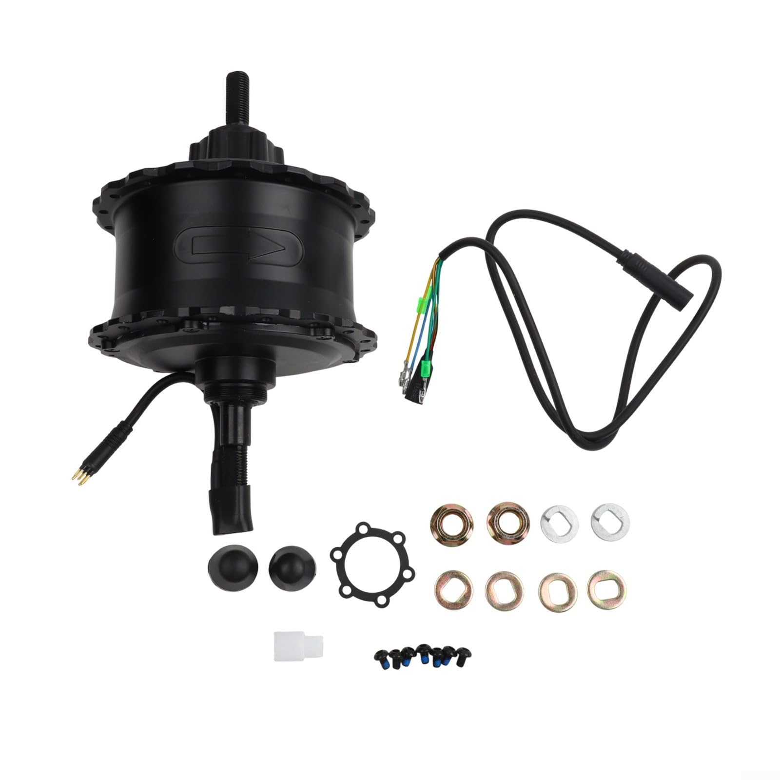 Moteur de moyeu de vélo électrique 48 V 750 W sans balais pour Fat Bikes prenant en charge le volant d'inertie à entraînement arrière Moteur 6/9 vitesses avec large distance de moyeu