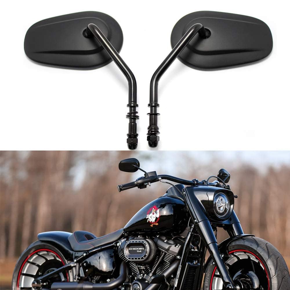 DREAMIZER 8mm Motorrad Spiegel Motorrad Seite Lenker Rückspiegel Spiegel für Sportster 883 1990-2017 Eisen 883 2009-2017
