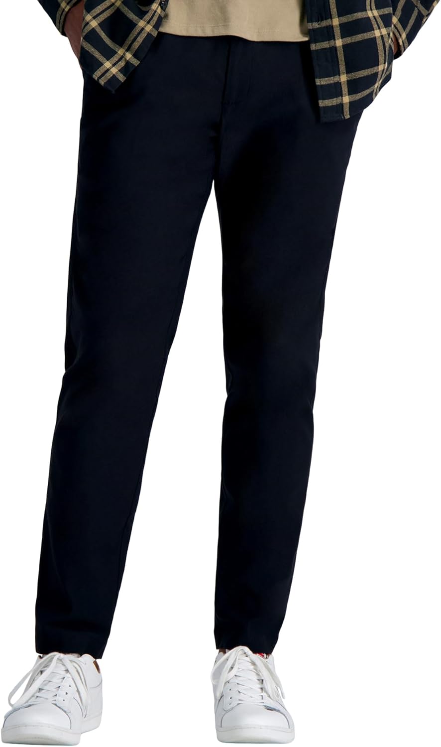 Haggar Mens Life Khaki™ Slim Fit Flat Front Flex Pant