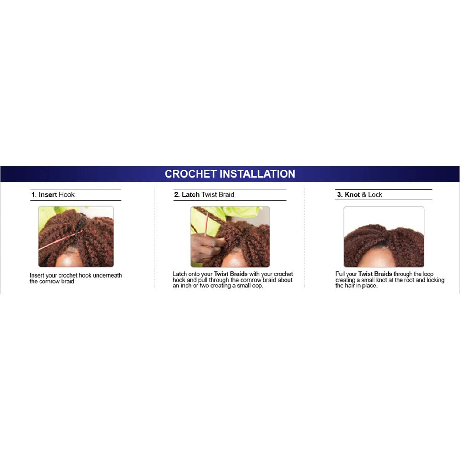 6 PACKS/LOT FreeTress Equal Synthetic Hair Braids Marley Braid (Jamaican Twist Braid) (P1B/350)