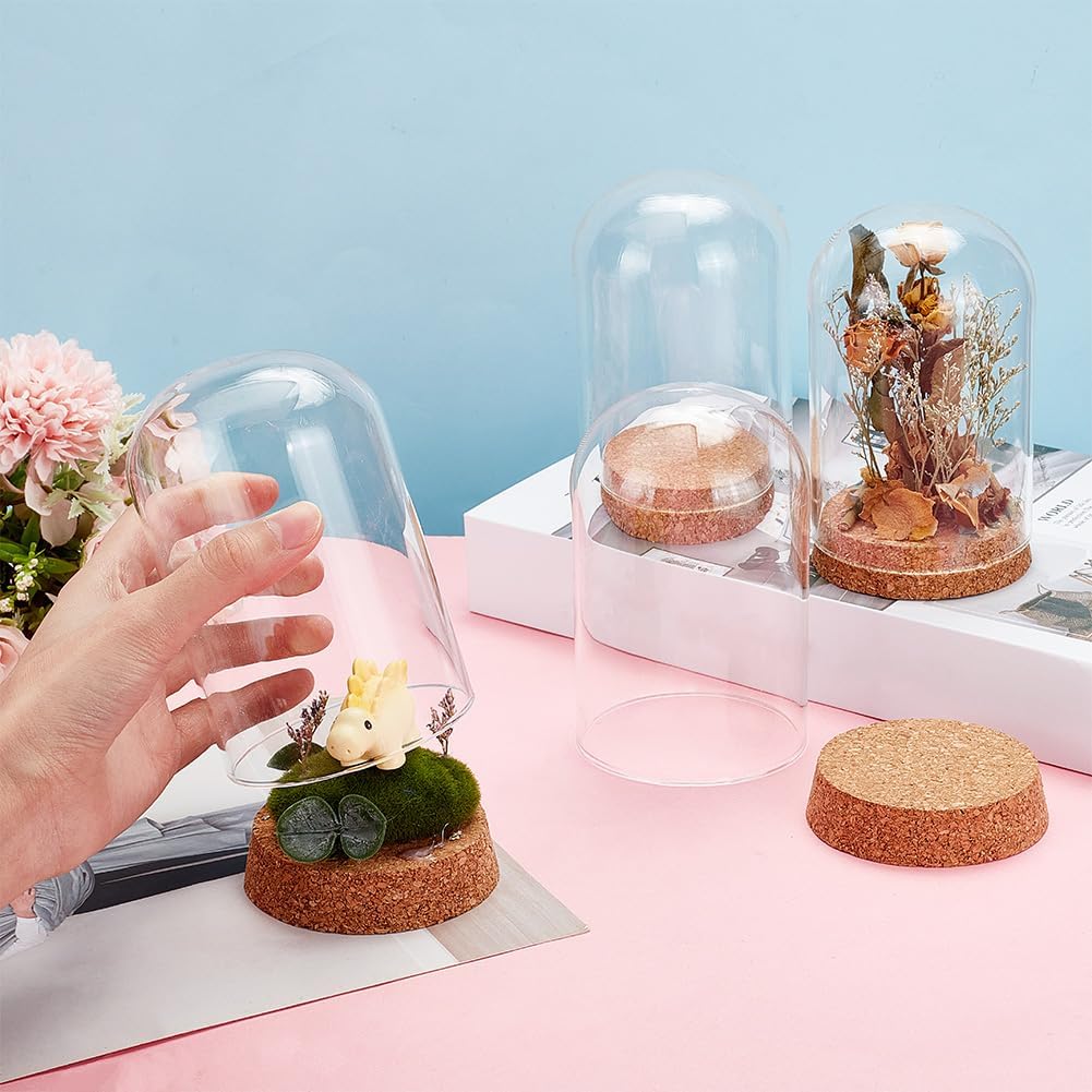 ガラスディスプレイドームクローシュ 4 個クローシュガラス