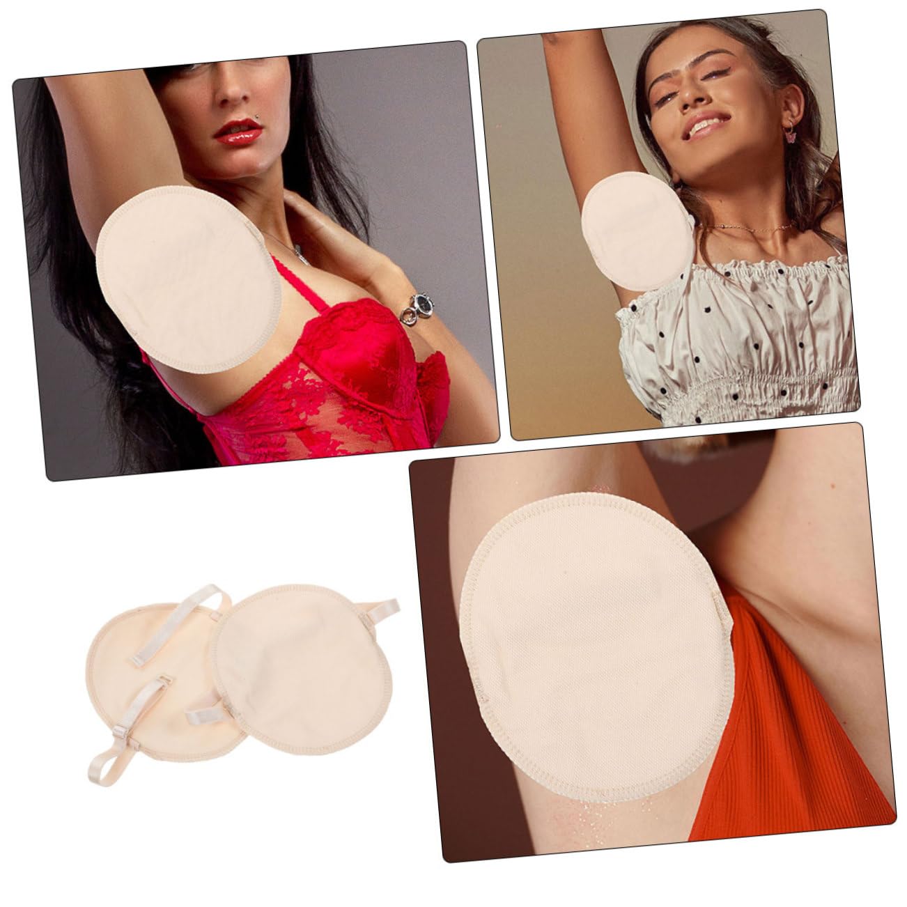 2 Pairs Of Underarm Pads Armpit Sweat Pads Women Sweat Absorbing Pads Underarm Sweat Pads Armpit Pads Armpit Sweat Absorbing Pads Under Arm Pads For Sweat Women