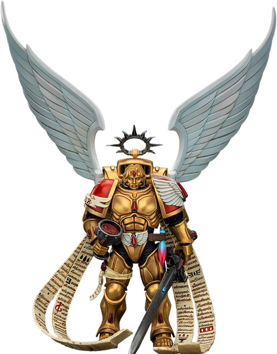 JOYTOY Warhammer 40K 1/18 Action Figure - Blood Angels -The Sanguinor with Encarmine Broadsword 4.92“- Collection Model Birthday Gifts Age15+ JT02519