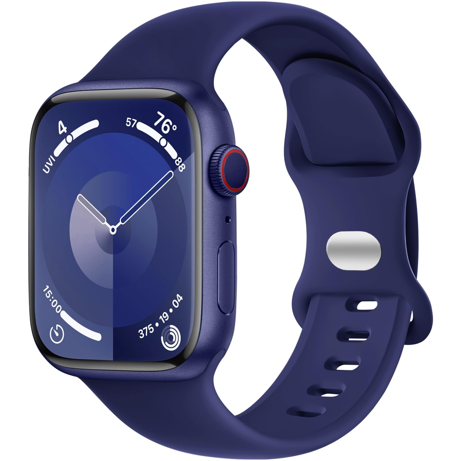 VEMIGON Sport Band Compatible with Apple Watch 44mm 45mm 46mm 40mm 42mm 38mm 41mm 49mm, Soft Silicone Replacement Strap for iWatch Series 11 10 9 8 7 6 5 4 3 2 1 SE3 SE2 SE Ultra (Watch Not Included)