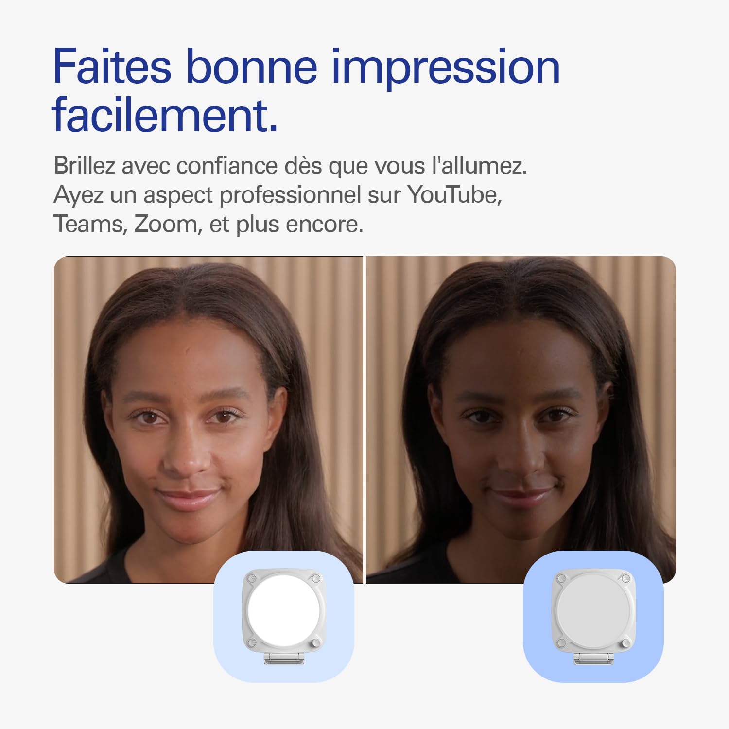 Elgato Key Light Neo éclairage professionnel USB Wi-Fi pour appels vidéo streaming avec support écran PC Mac