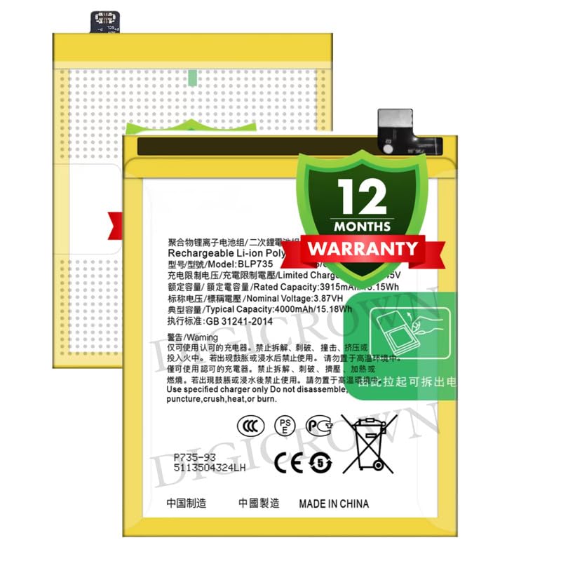 Image of Original BLP735 Battery Compatible for Oppo Reno 2 (CPH1907) (4000mAh) - 1 Year Warranty DF7