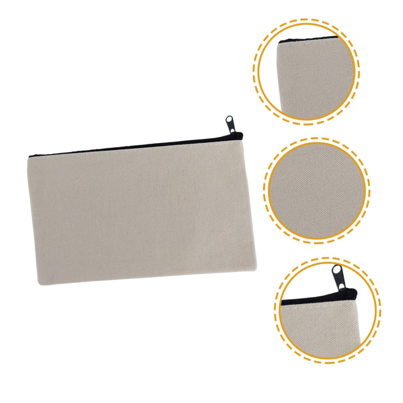 OSALADI 14pezzi Astuccio Cerniera in Tela Borsa Per Cancelleria Portatile Astuccio Per Matite e Cosmetici Leggero Ma Capiente Per Penne Righelli e Bussolacche