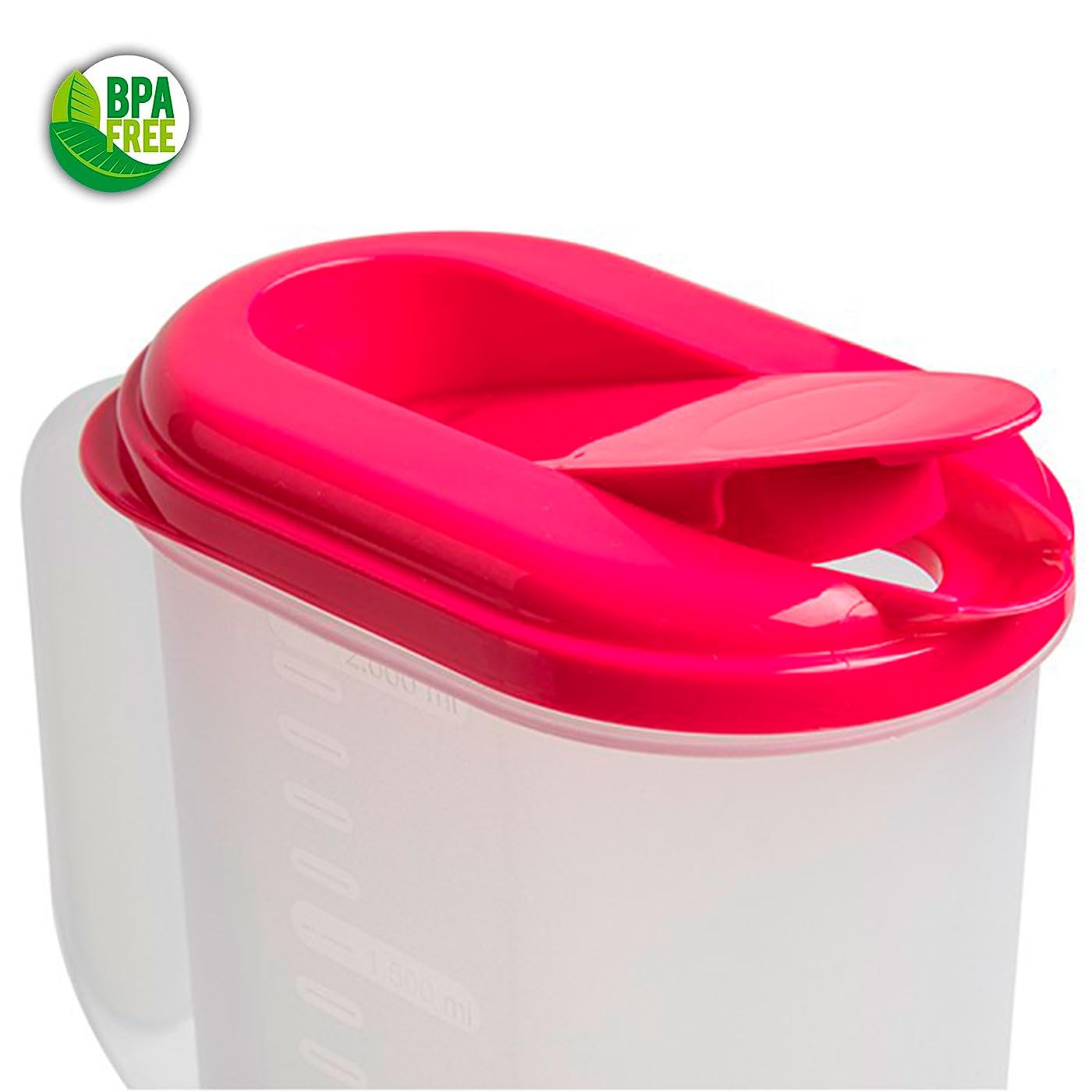 Lot De 2 Bouteilles En Verre Avec Anse 1 Litre | Couvercle à Visser étanche | Pour Eau, Thé Glacé, Jus | 24.7x9.5 Cm