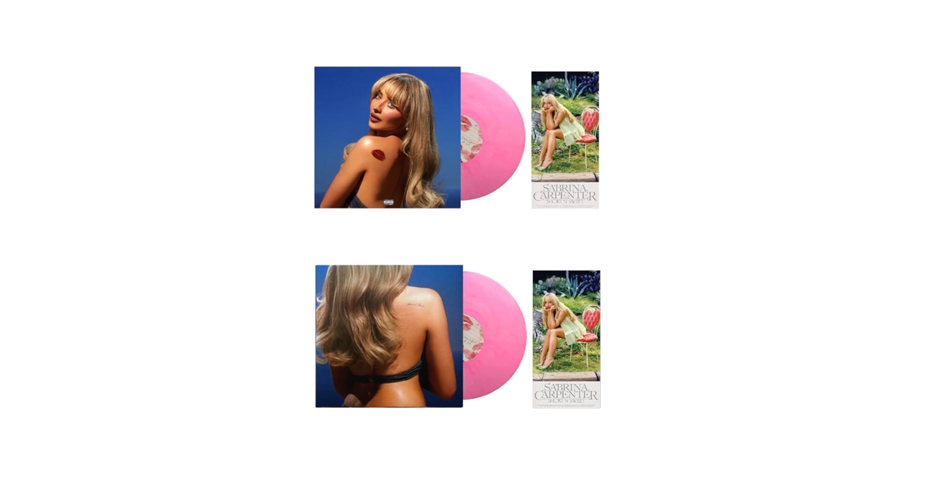 サブリナ・カーペンター　Short n' Sweet レコード　ピンク Amazon.com: Sabrina Carpenter Short N Sweet Exclusive Pink