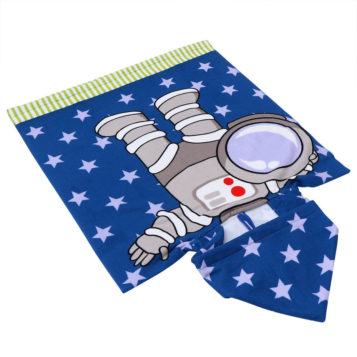 PRETYZOOM 3 Pièces Cape pour Enfants Serviettes pour Bébé Fille Serviette Poncho pour Enfants Serviettes De Bain pour Tout-Petits Peignoir Bébé Manteau à Capuche Polyester (Polyester) Blue