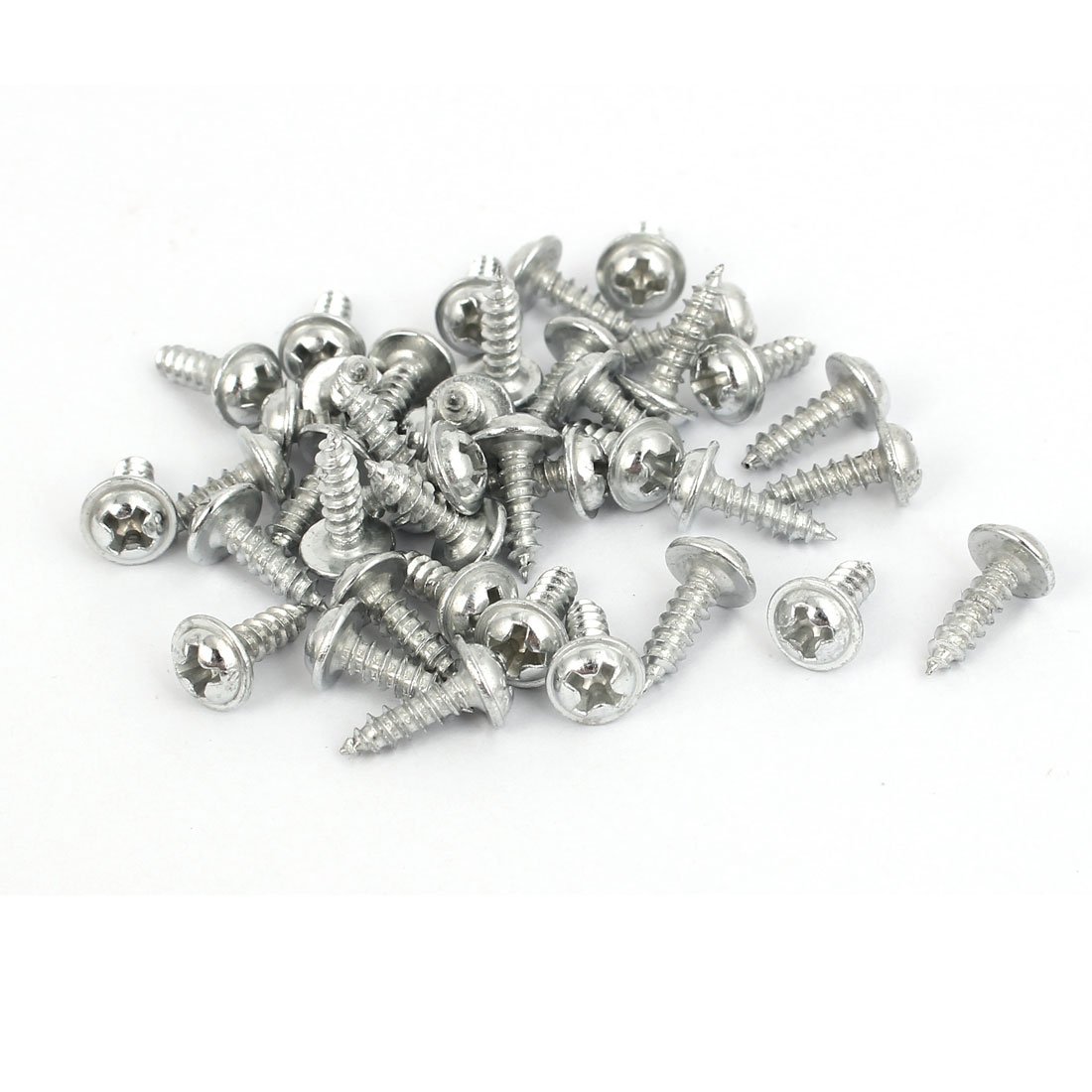 sourcingmap 38mm x 8mm Flat Corner Brace Brackets Straight Mending Repair Plates 20PCS - Image 2