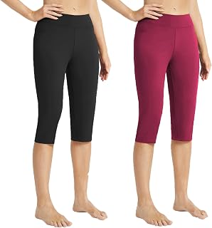 Capri Leggings for Women, High Waisted Yoga Pants, Workout Running Gym,3/4th Gym Pants for Women Workout,3/4th Pant for Wo... Price In India