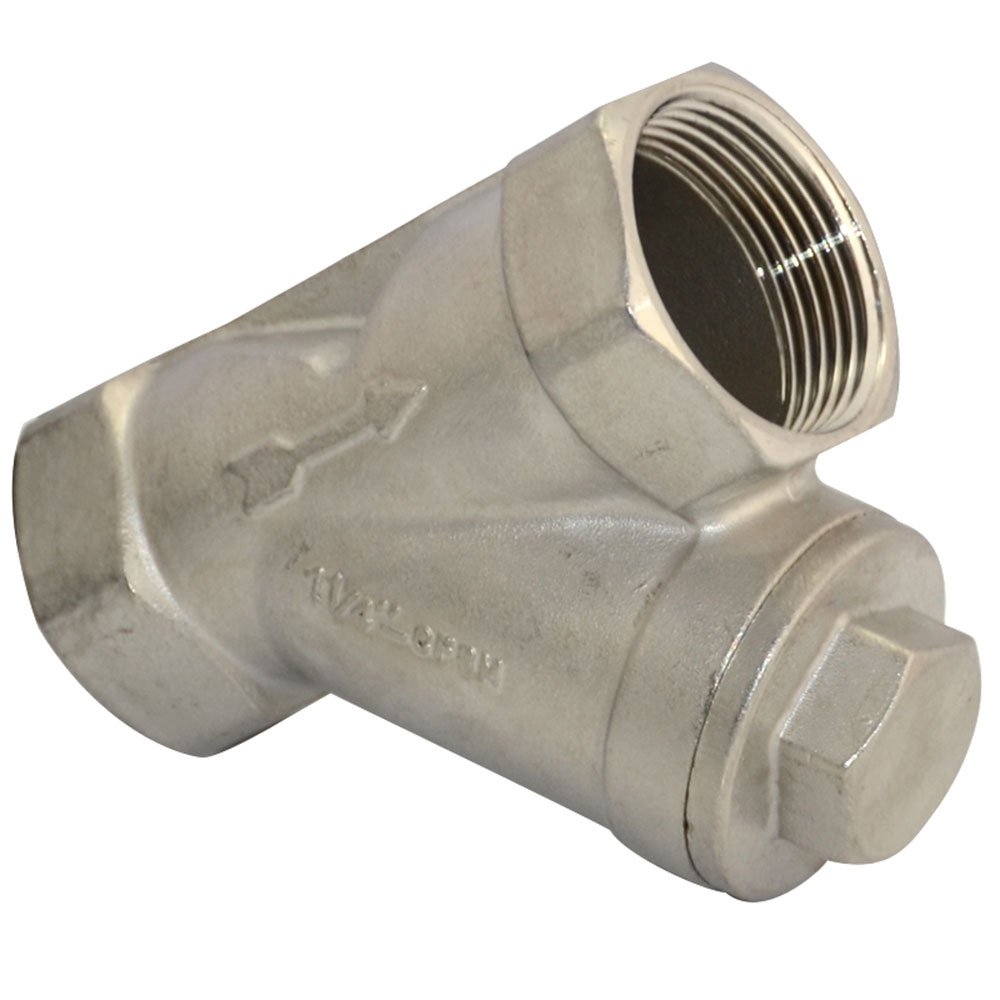 Válvula Colador Wye 1-1/4" Acero Inoxidable CF8M
