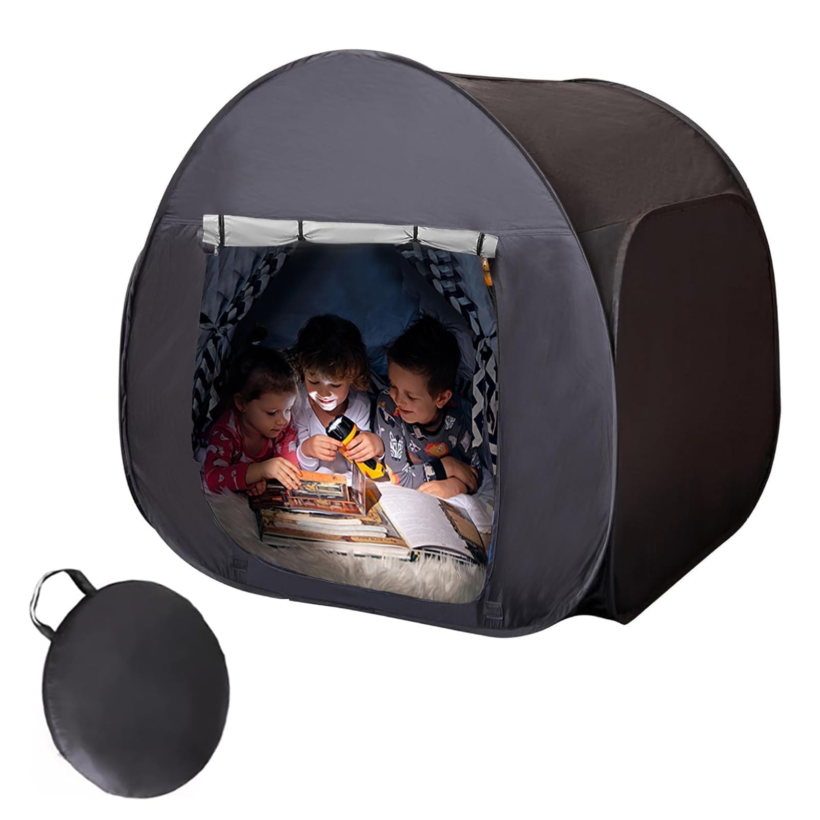 Tente Sensorielle Pop-Up 120x120x120 Cm – Occultation 90% – Tissu Oxford – Pour Enfants Autistes Ou Anxiété – Calme Et Détente