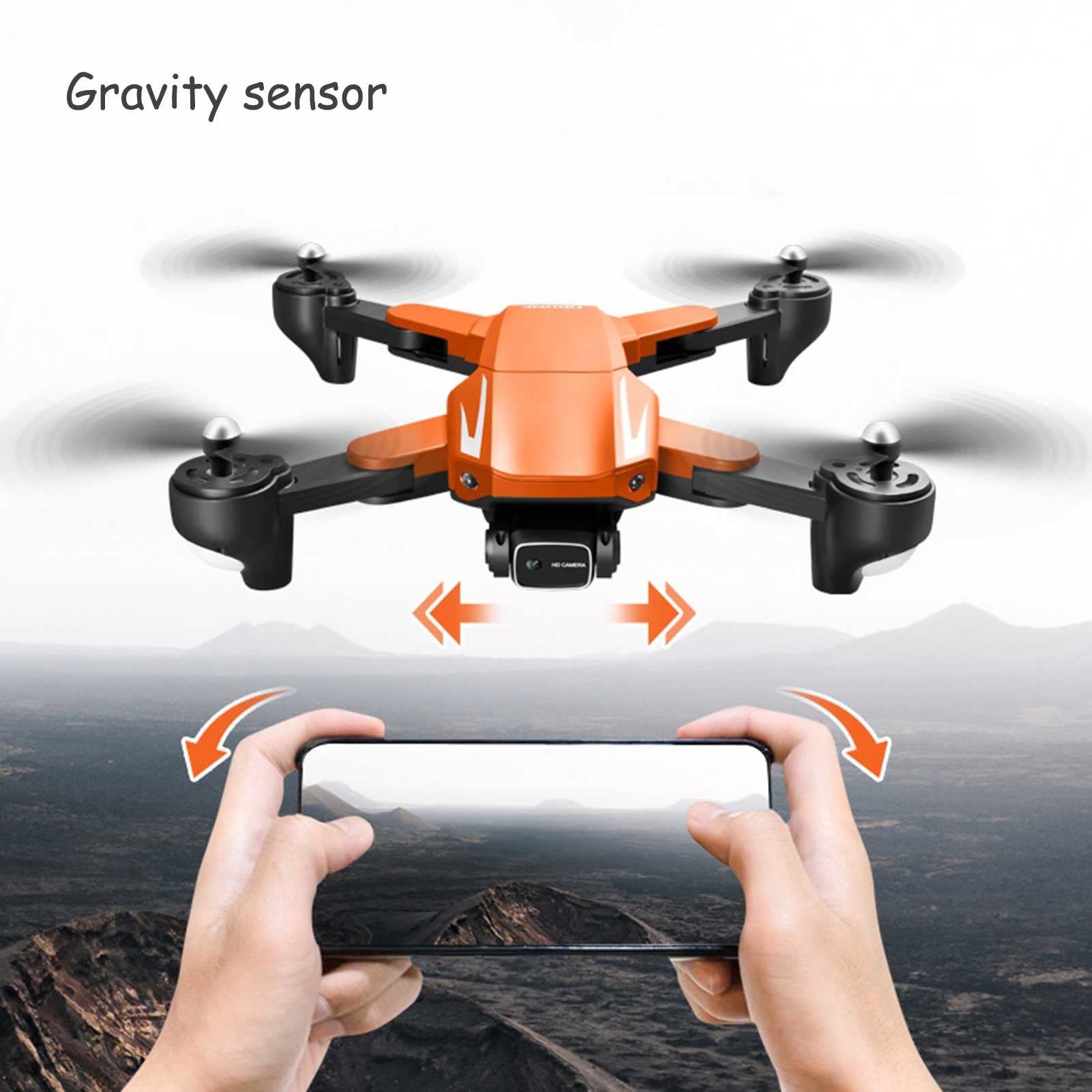Drony z kamerą dla dorosłych 4K RC Quadcopter with 20 Minutes Flight Time Follow Me Auto Return Home Way-Points Functions Included Carrying Bag for Beginner (Black 3 BATTERIES)