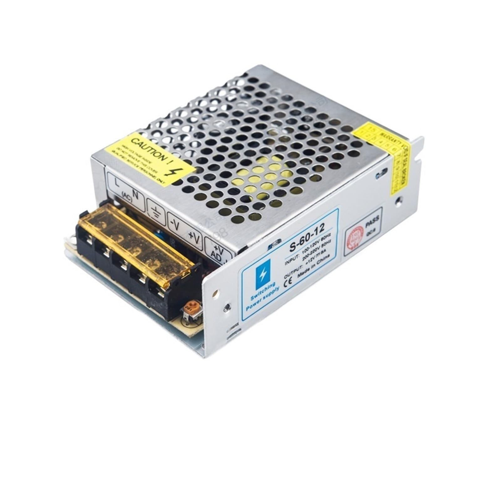 Alimentation de surveillance 12V 5A avec boitier en fer dissipateur