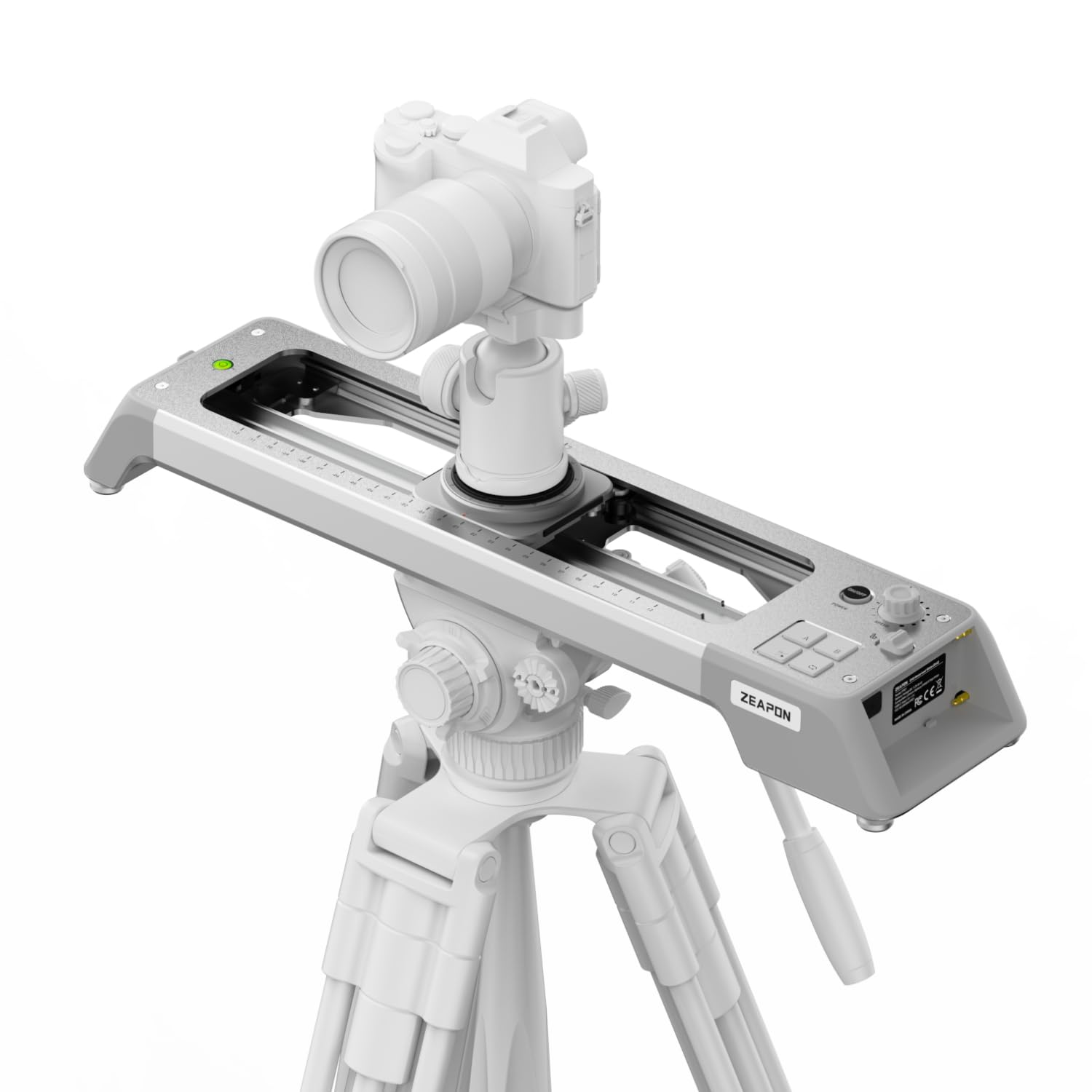 ZEAPON EVO D40 Motorisierter Kamera-Slider – 470 mm leiser elektrischer Schienenverteiler für spiegellose DSLR-Kameras mit Echtzeit-Geschwindigkeitsregelung, AB-Punkt-Einstellung