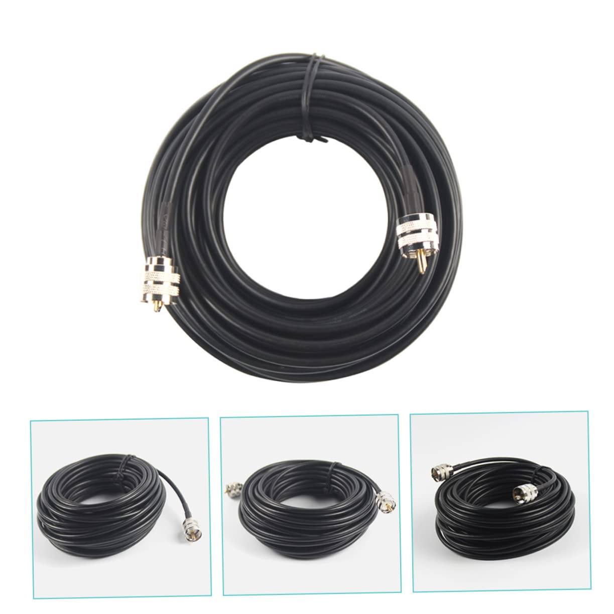 NUOBESTY Coassiale Jumper Uhf Uhf Connettore Rame Bassa Perdita Connessione Affidabile Dispositivo Radio Antenna Ricetrasmittente Radio Amatoriale Misuratore Trasmettitore