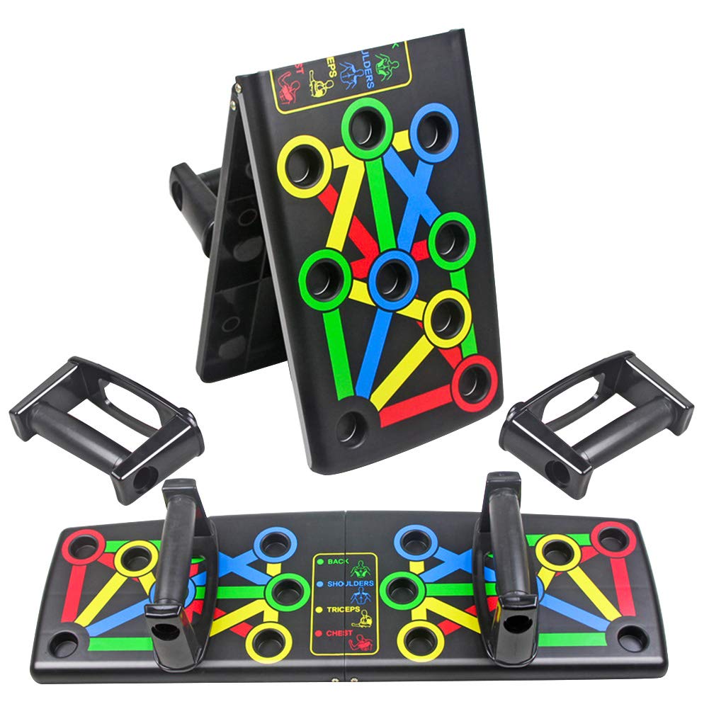 MOBONE Indoor fitness push-up bracket board folding push-up rack fitness board home indoor sports equipment abdomen-image-13