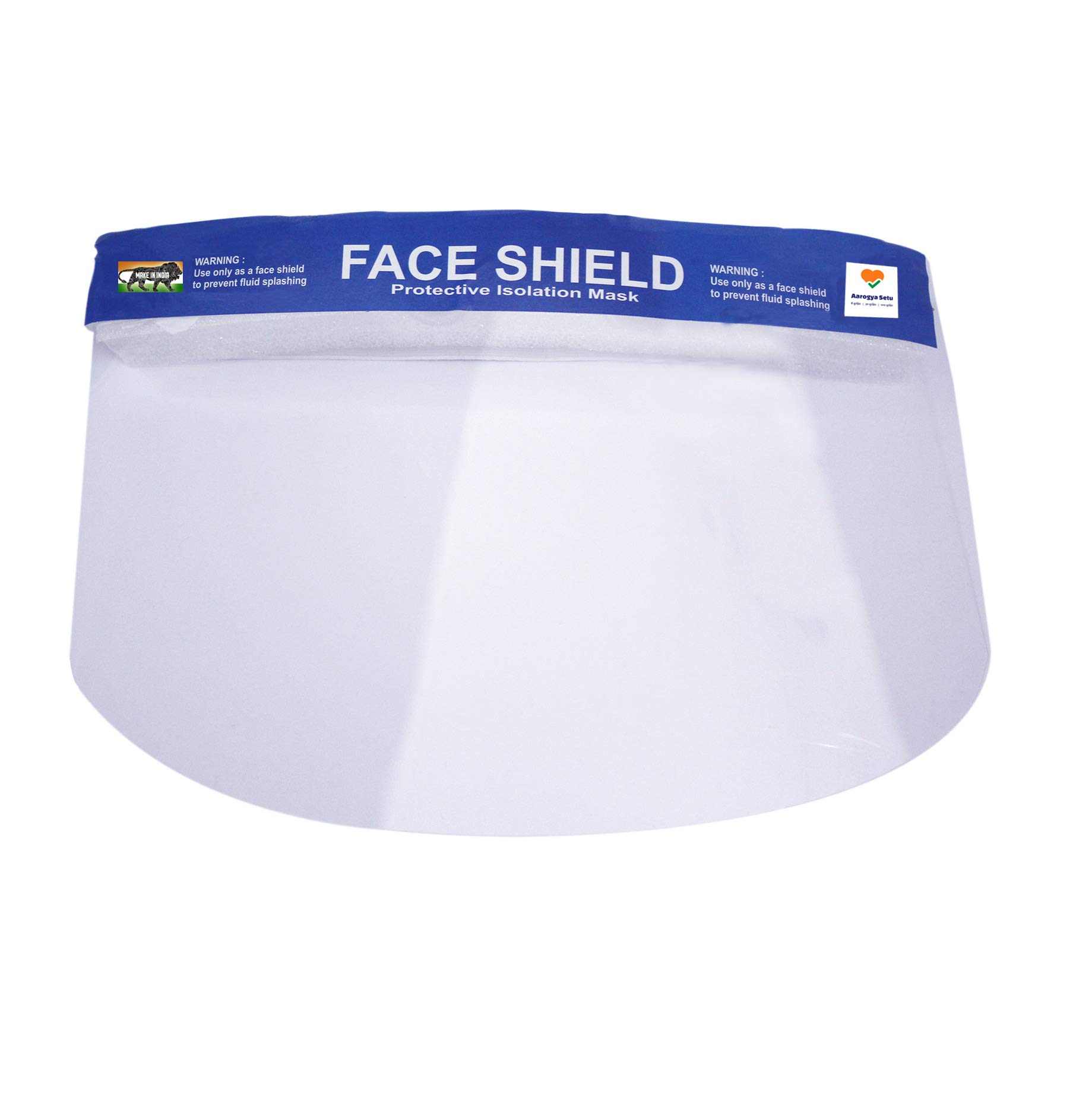 Reusable Safety Face Shield, Anti-fog Full Face Shield, Universal Face Protective Visor for Eye Head Protection, 175 Micron, Pack of 10 1