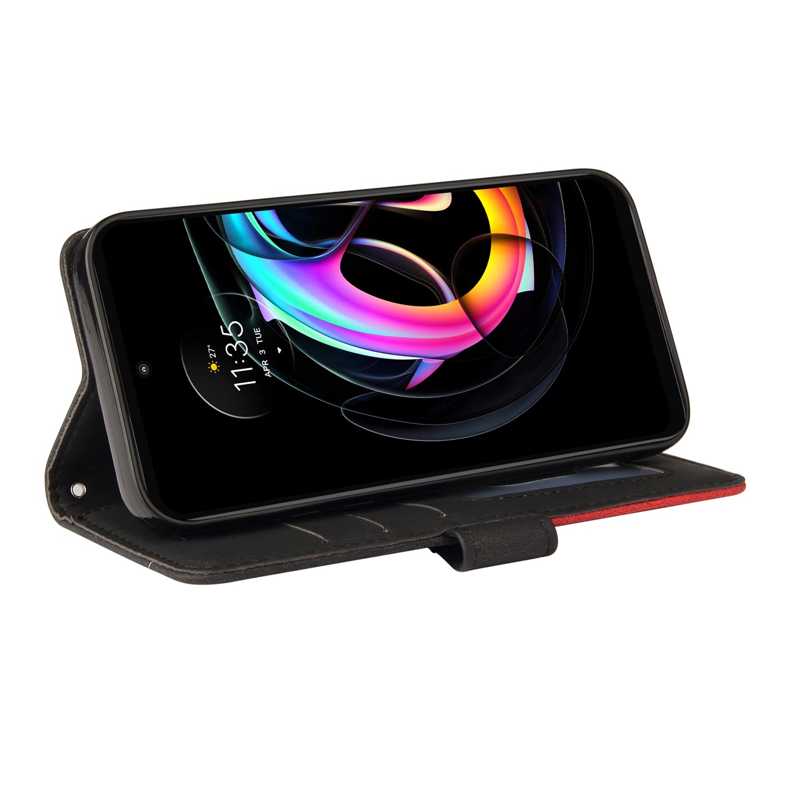 Custodia In Pelle PU Con Magneti Per Motorola Moto Edge 30 Neo/Lite – Portafoglio Con Supporto E Slot Carte, Blu - 5