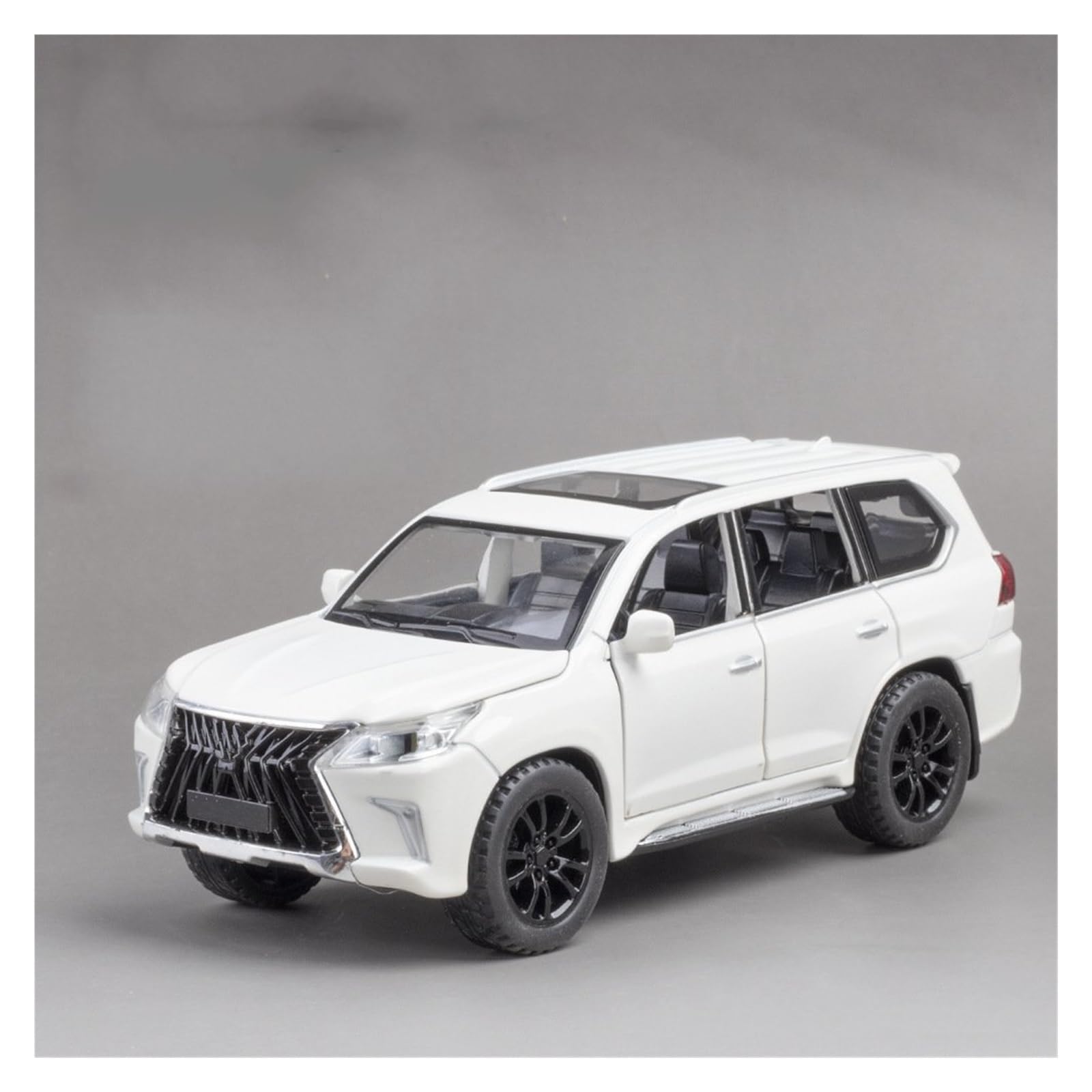 UIFCOG Die Cast Collectible Car Model 1:32 For Lexus LX570 Alloy Die Casting Model Car Ornaments(White)