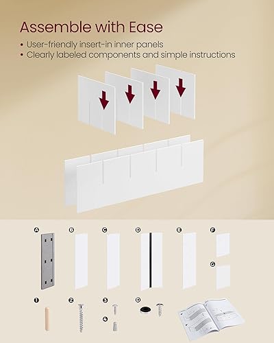 Miniatura 92 de VASAGLE - ULHS15BX Banco para guardar zapatos, con cojín y 15 compartimentos, mueble para almacenar calzado que soporta hasta 440 libras, para el