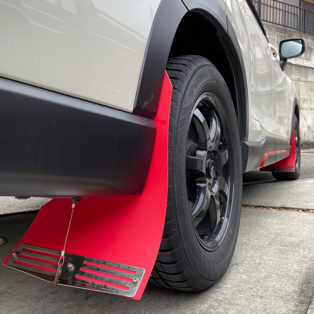 Amazon | 【1枚】【自動車泥除け】大型車用泥除けゴム赤レッド【EVA 