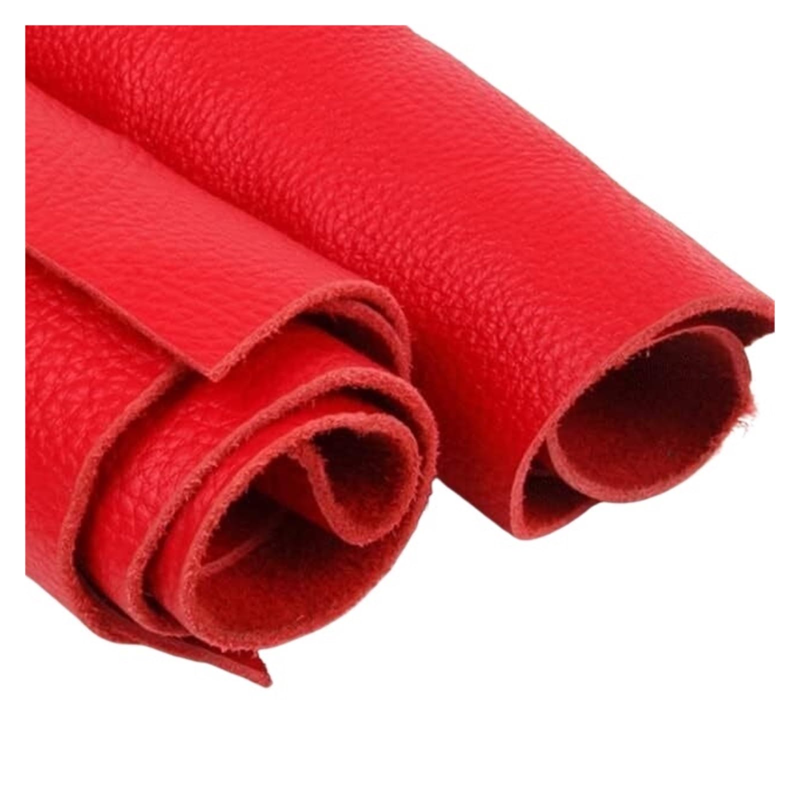 Skóra bydlęca garbowana roślinnie, arkusze 1,5 mm, wielokolorowe, wiele rozmiarów(Rosso,30x60cm)