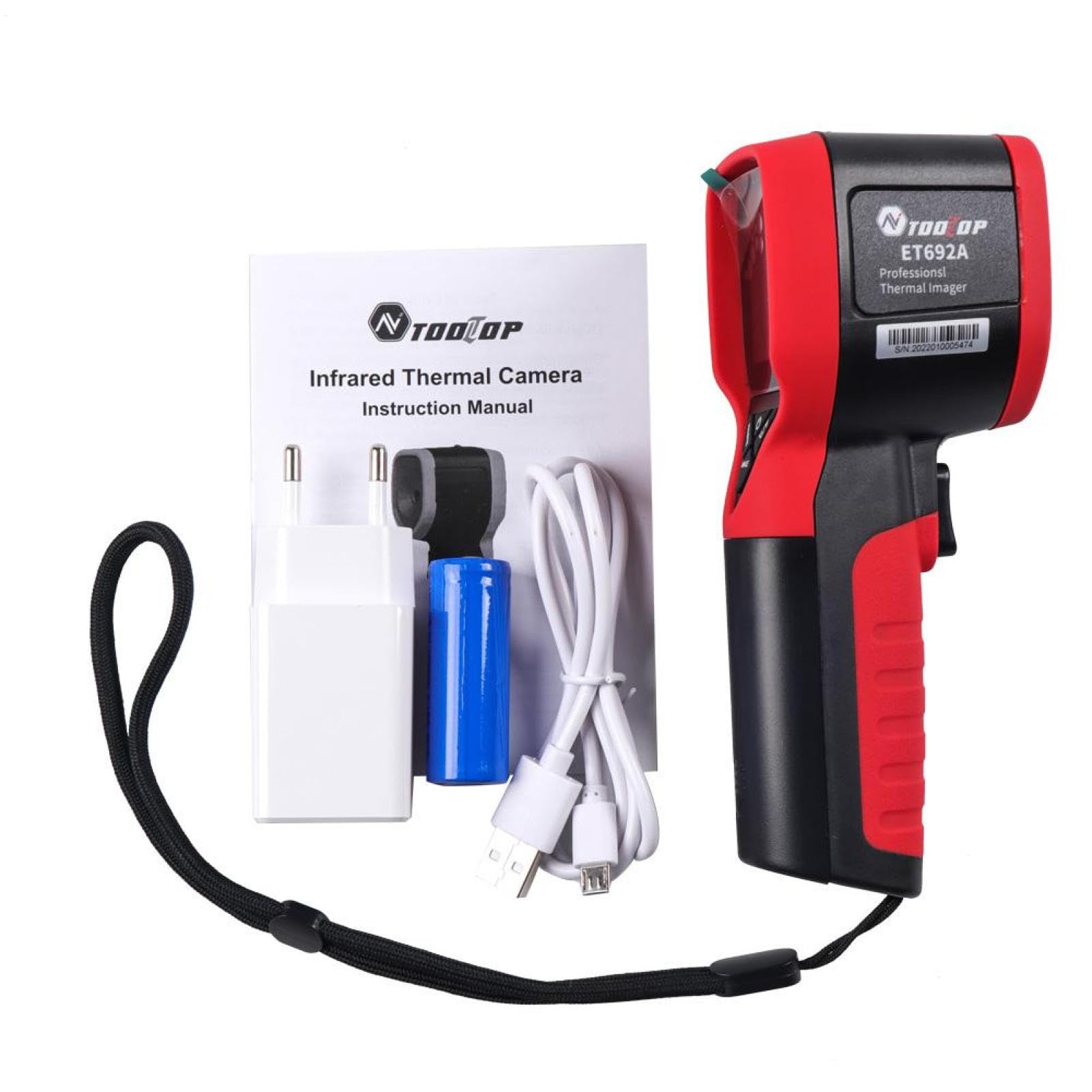 Cámara térmica – Imagen infrarroja portátil, Rango -20°C a 300°C | Sensor de calor LCD de 2.0 pulgadas, herramienta de inspección, detector de fugas de agua | para circuito eléctrico calefacci