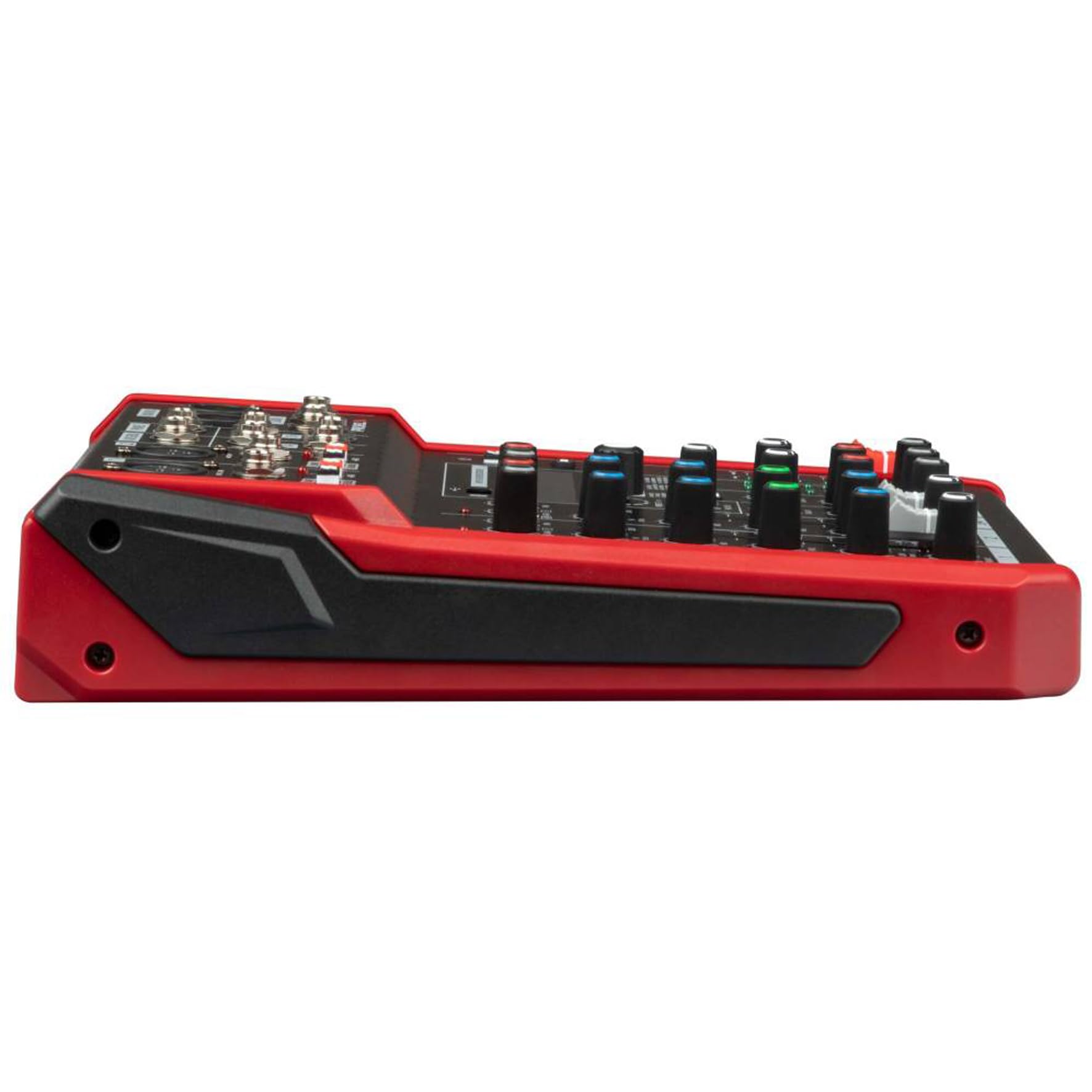 PROEL Proel PLAYMIX6 - Mixer audio a 6 ingressi con modulo bluetooth, lettore MP3 e Registrazione stereo su USB, Nero rifiniture in Rosso