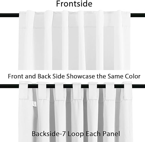 Miniatura 2 de Magic Drapes Cortinas semiopacas con aislamiento térmico para oscurecer la habitación, paneles de tratamiento de ventanas para sala de estar,