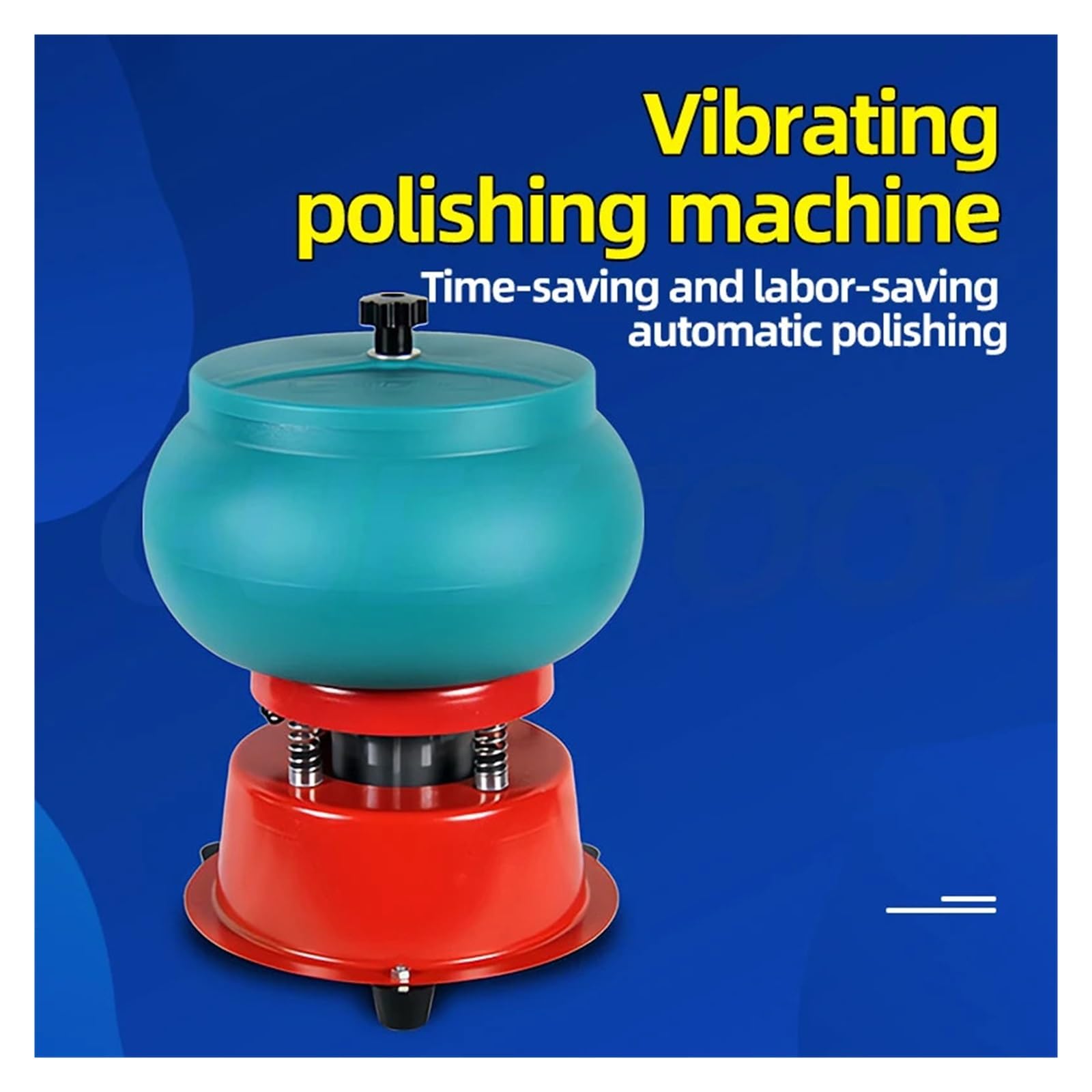 Jadeitowa polerka wibracyjna, automatyczna szlifierka z jadeitowym agatem, wibracyjna szlifierka bębnowa Wibracyjna maszyna bębnowa(10 inches)