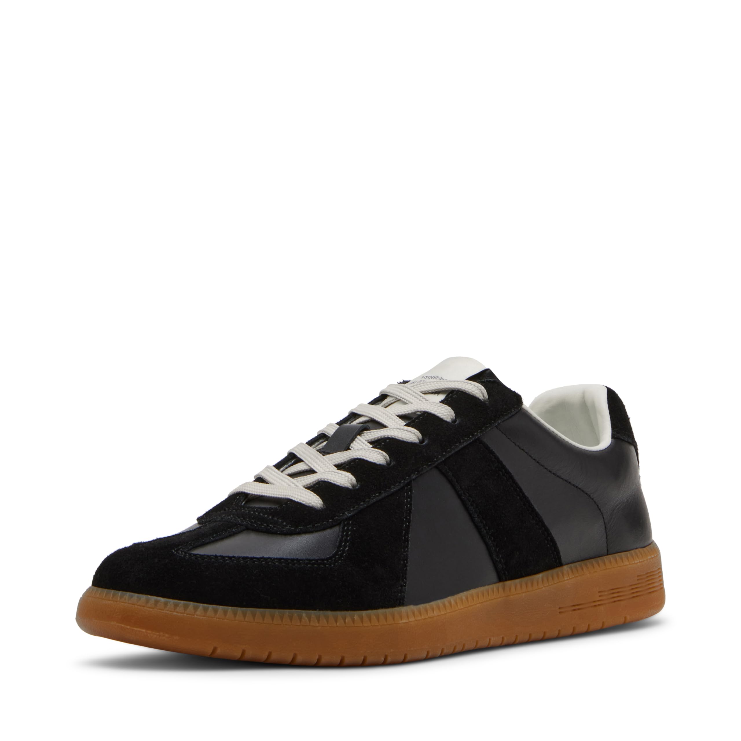 Steve Madden Men's Dixon Sneaker, Black Leather, 8 UK