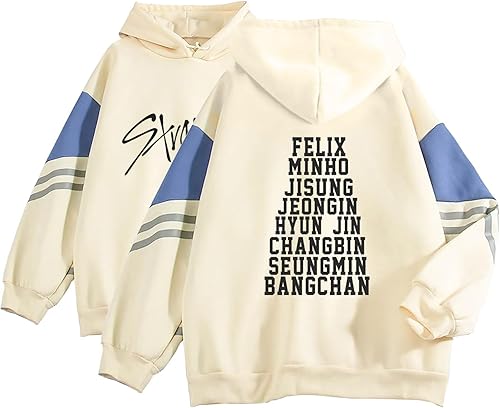 Stray Kids - Sudadera con capucha Bangchan Felix Hyunjin para niños callejeros Kpop Merch Stray Kids - Sudadera con capucha Bangchan Felix Hyunjin para niños callejeros Kpop Merch