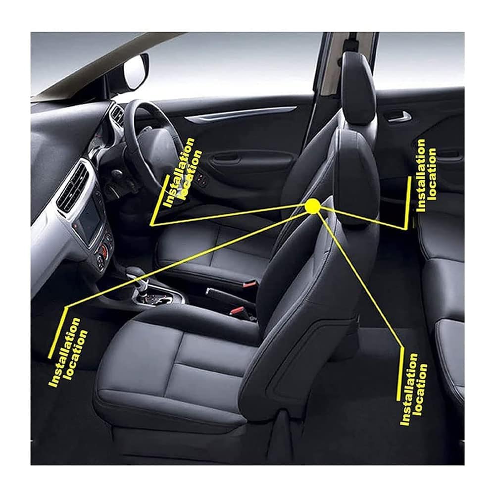 MOTOLUX Set Tappetini Anteriori In Velluto Per Nissan Pulsar (2014+) - Su Misura, 2 Pezzi, Con Rinforzo E Antiscivolo - 5