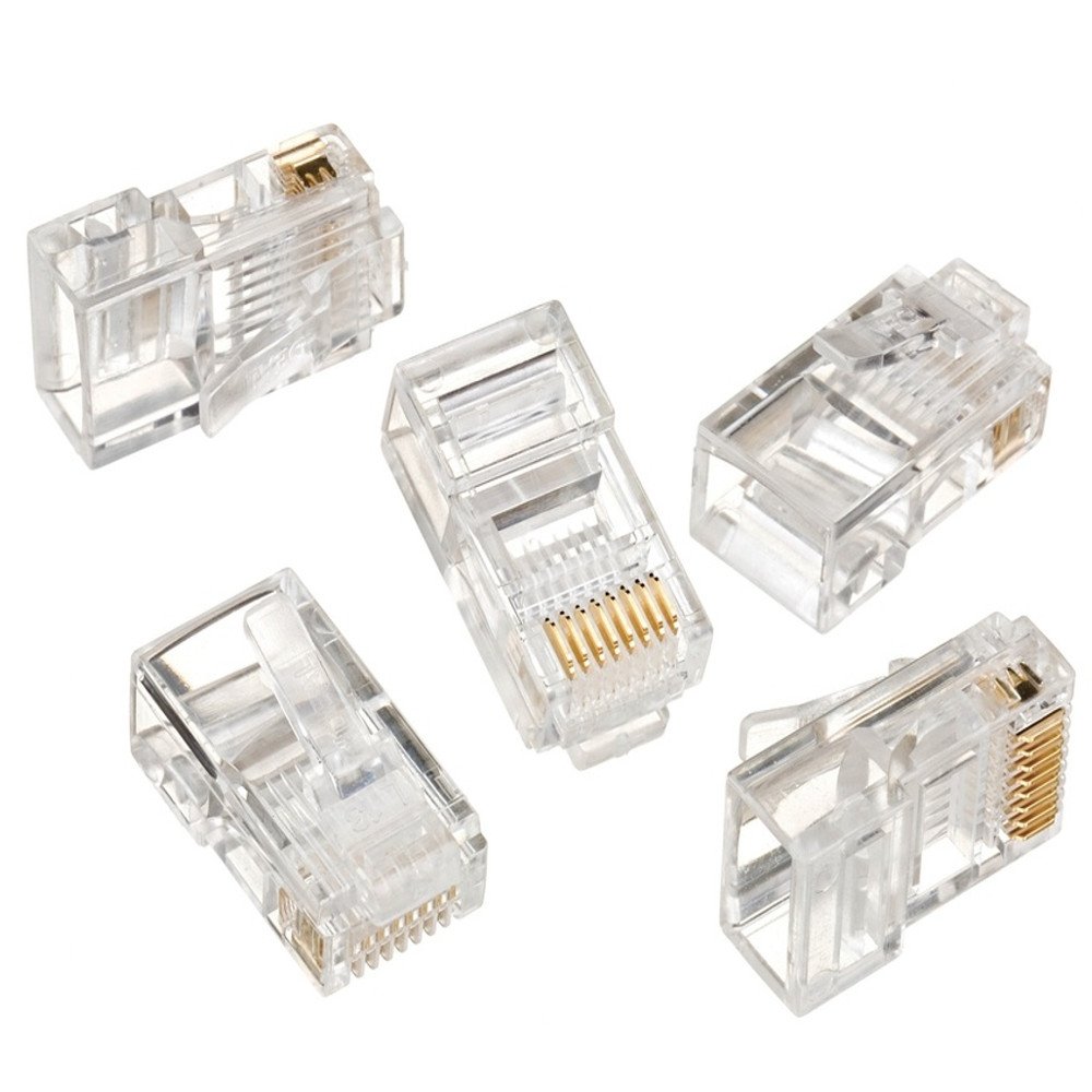 100X Rj45 8P8c Modular End Plug Connector For Ethernet Network Cables 5903292802770