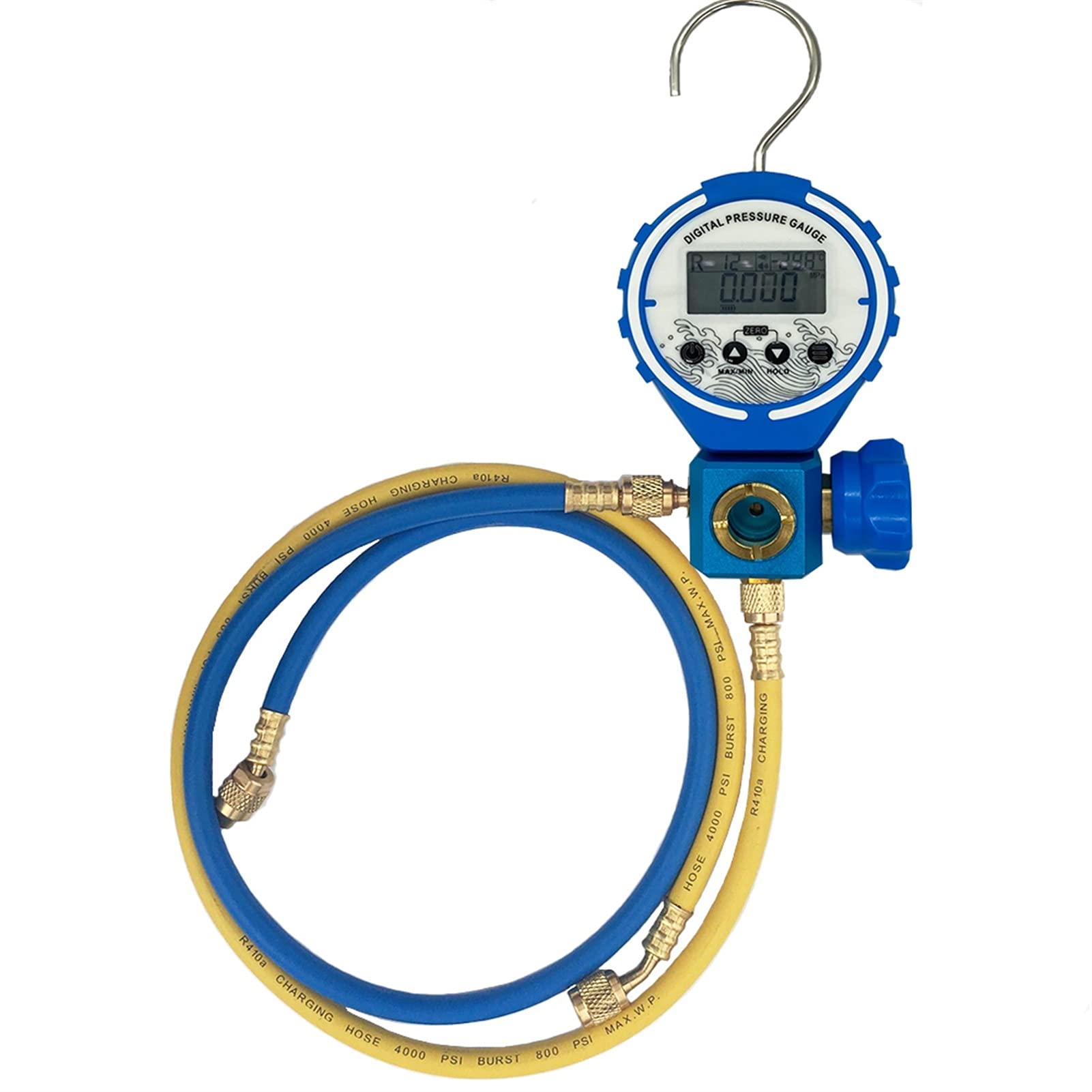 Buy ZLIANG AC Vacuum Pump Exhaust Manifolds Pressure Gauge Refrigeration Digital Vacuum