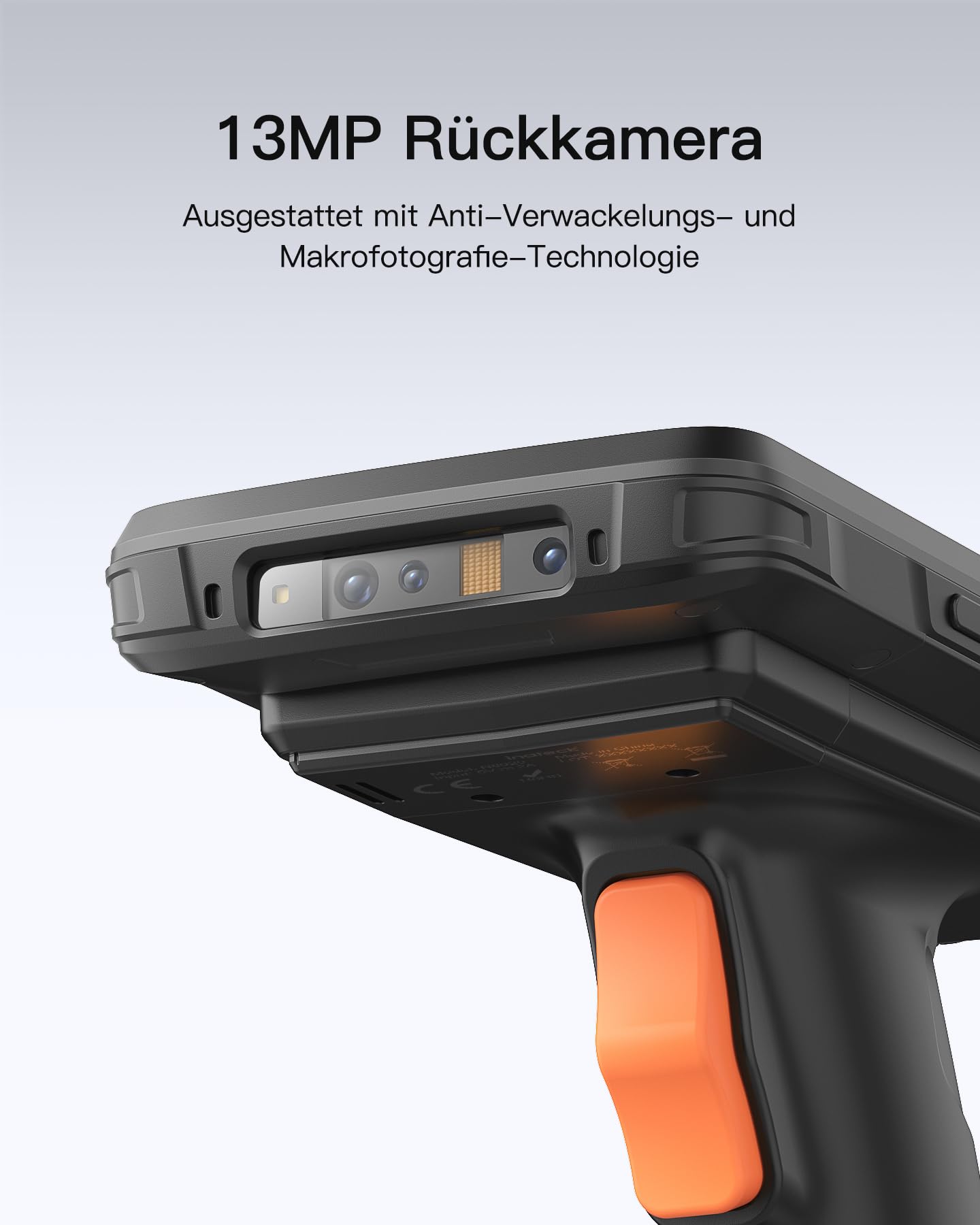 Inateck AS501S Android 12 Barcode Scanner PDA, 6" Full-Touchscreen, 1D/2D/QR, Zebra SE4710, IP66, 6500mAh, Wi-Fi 6 & 4G