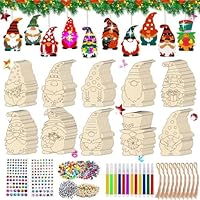 354-teiliges Weihnachts Bastelset - Holzanhänger Zum Bemalen Für Kinder