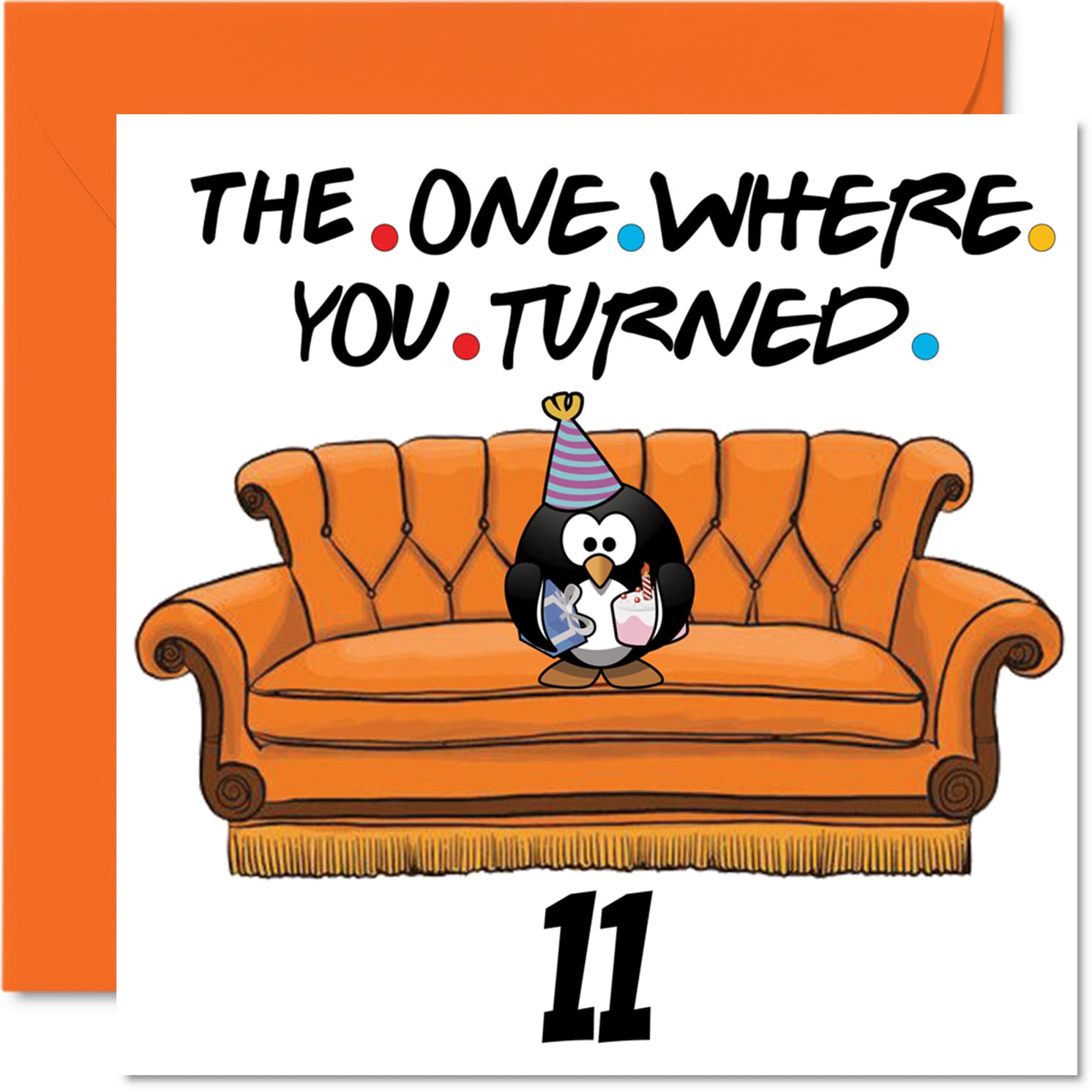 Fun 11th Birthday Cards for Boys Girls - The Where - Funny Birthday Card for Son Daughter Brother Sister Grandson Granddaughter Niece Nephew, 145mm Greeting Cards, 11th Card