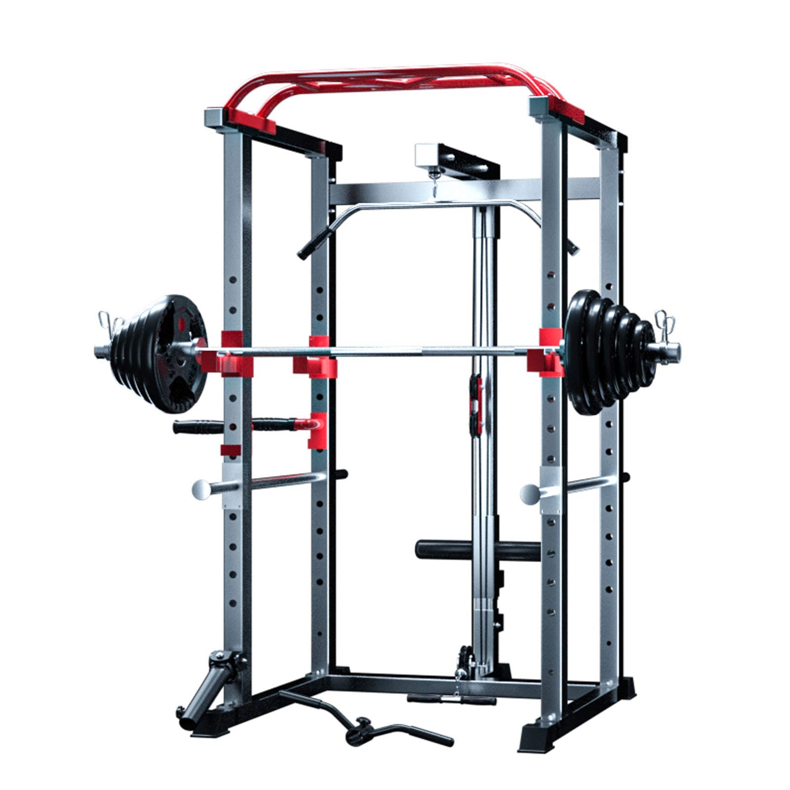 RALIRA Power Rack, Multifunction Home Barbell Rack Adjustable Comprehensive Training Device Strength Training Equipment