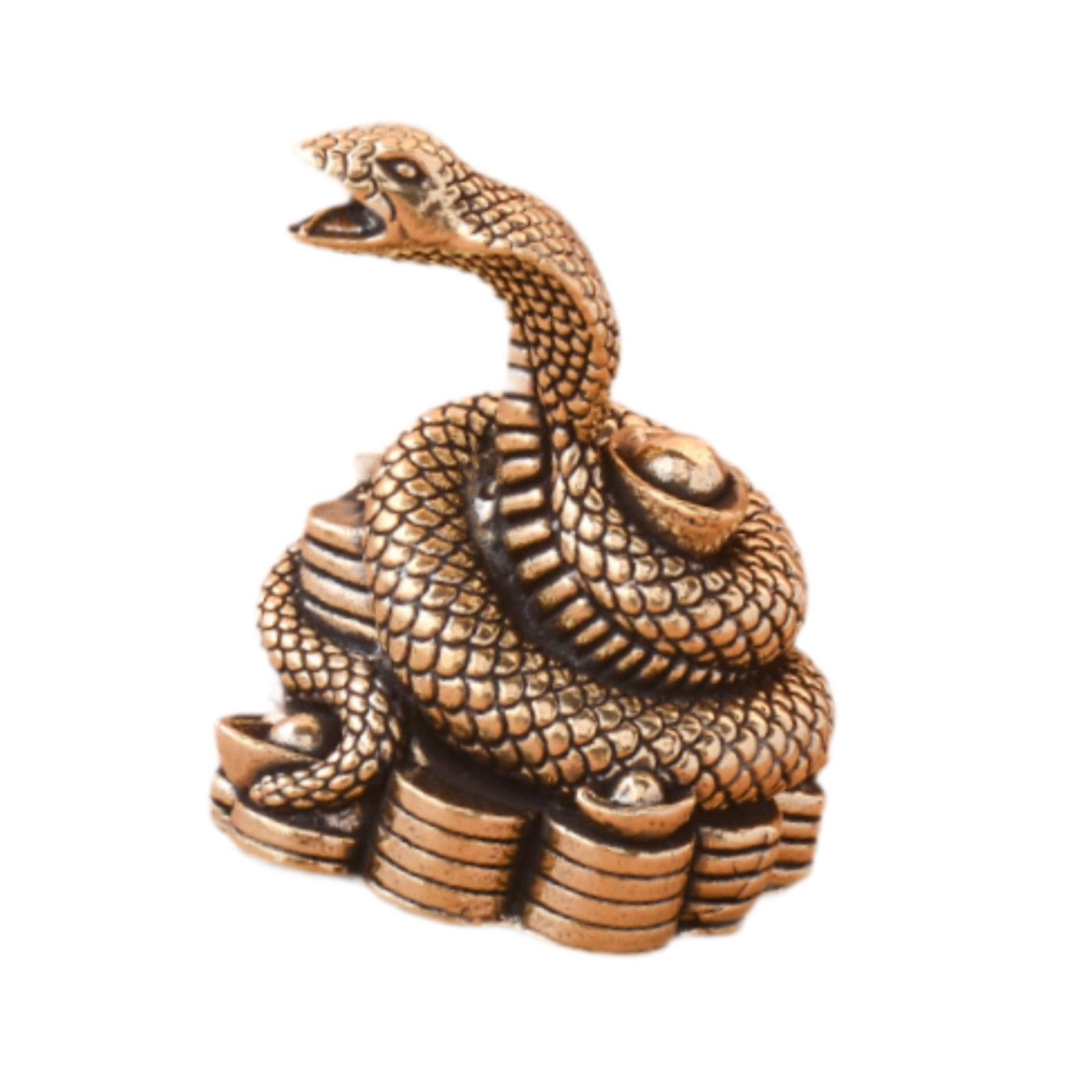 TWISAXC Decoration Small Spring Festival Snake Statue Auspicious Sign Of Abundance And Luck Snake Figurine Also Souvenir Friends