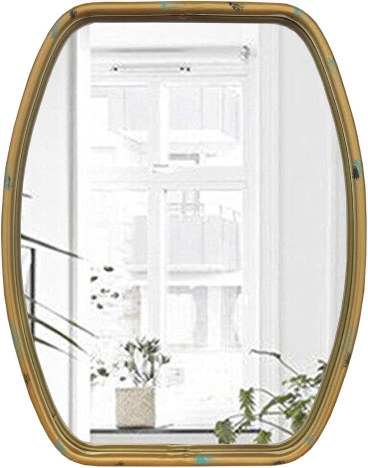 Melody Maison Rustic Gold Framed Wall Mirror