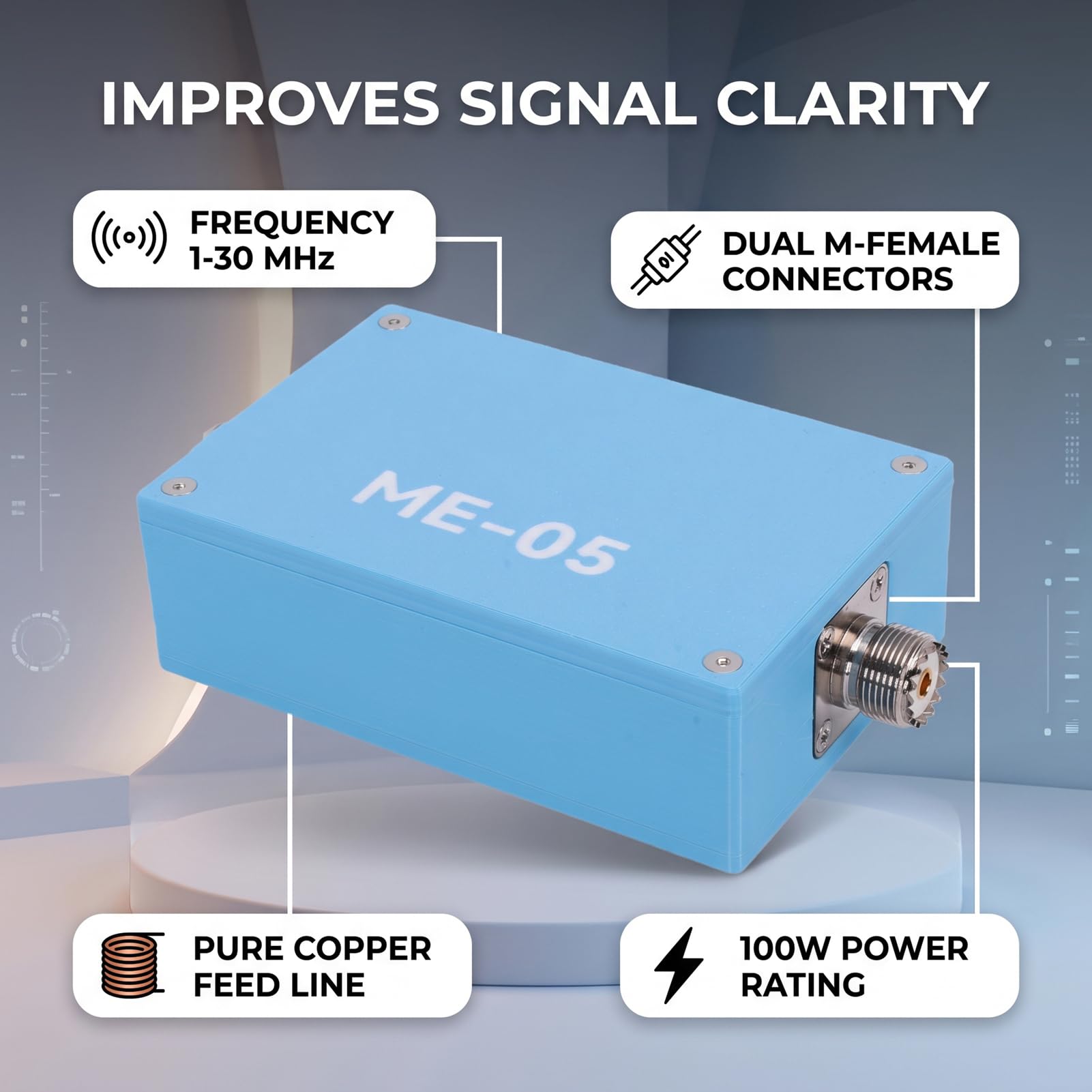 Luocute Pierścień Dławiący Krótkofalowy 1 do 30 MHz 100 W