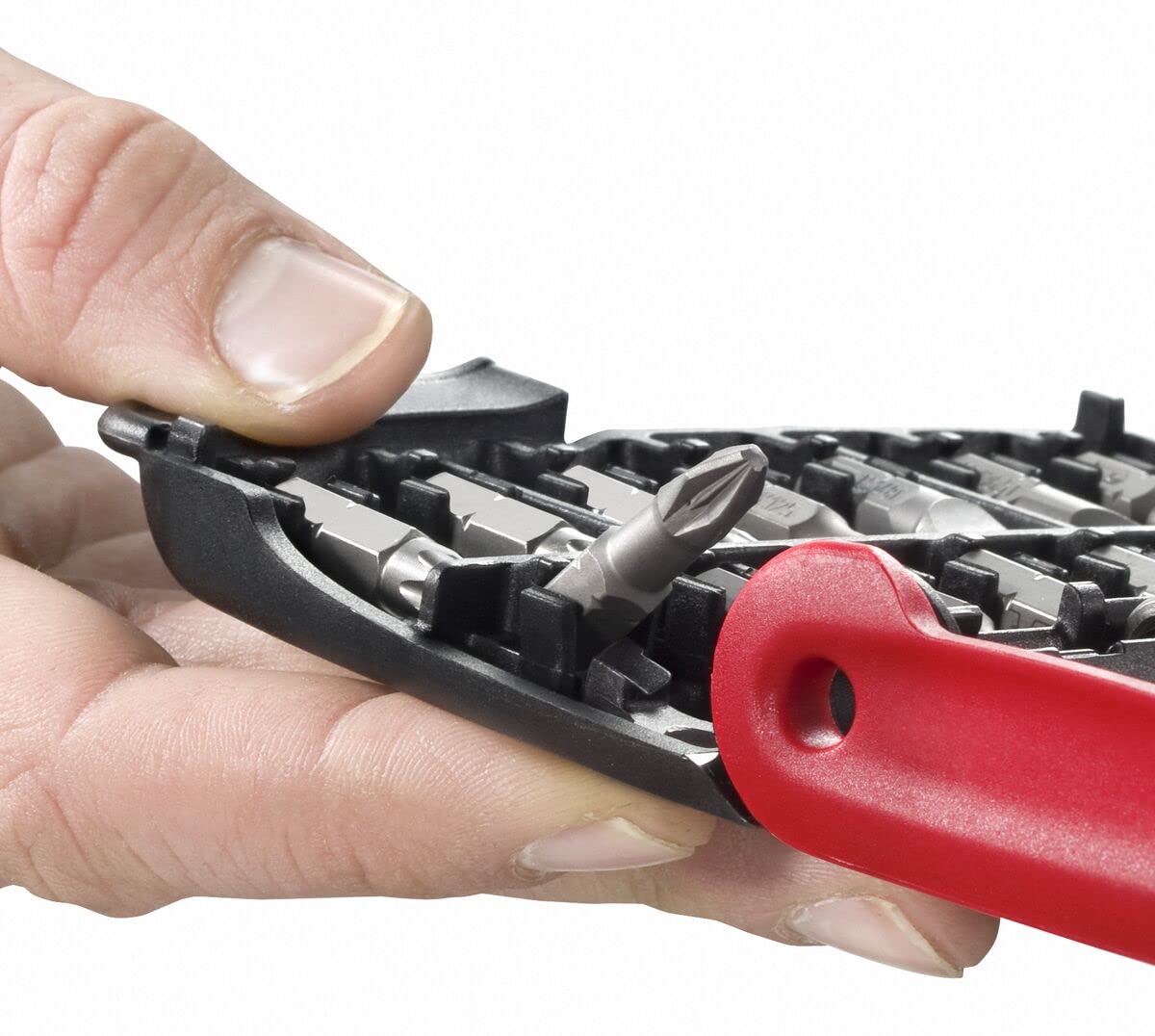 FACOM ATCL.2A2PB Protwist - Juego de destornilladores 3 en 1 y juego mixto de 28 puntas - Mango ergonómico de doble material - Trinquete de 45 dientes